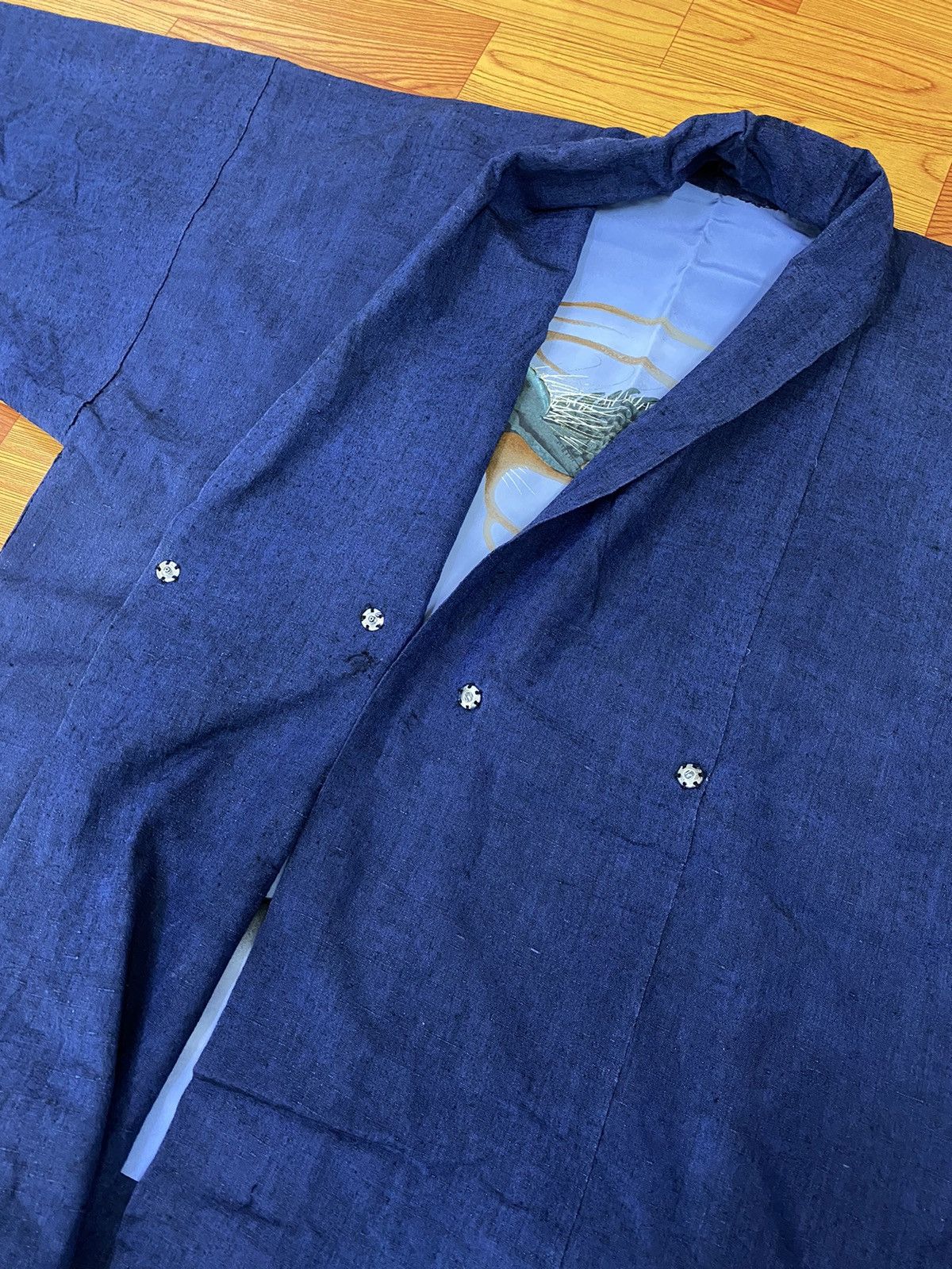 Japanese Brand Vintage Indigo Noragi Kimono Japan Cardigan Size US XL / EU 56 / 4 - 5 Thumbnail