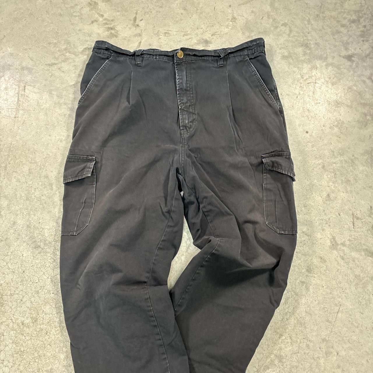 Camel Vintage Camel Collection Black Cargo Pants Size US 36 / EU 52 - 6 Thumbnail