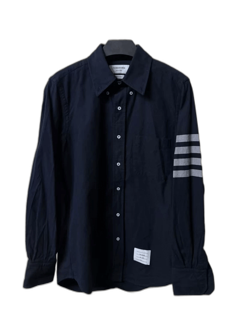 Thom Browne Thom Browne Black Long Sleeve Shirt Size US S / EU 44-46 / 1 - 1 Thumbnail