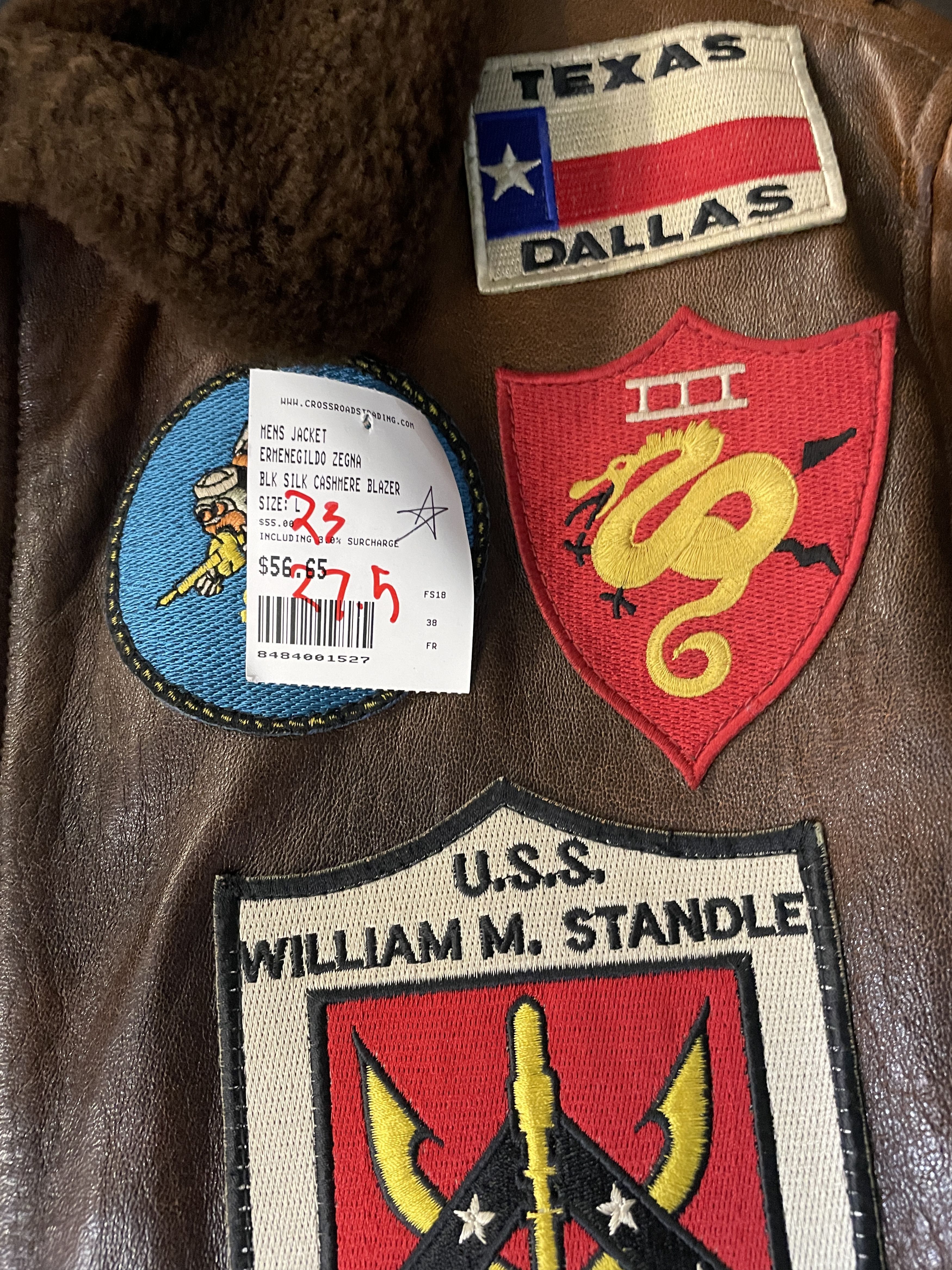 Avirex Avirex 'Top Gun' Patched G-1 Aviator Flight Jacket Size US L / EU 52-54 / 3 - 14 Thumbnail
