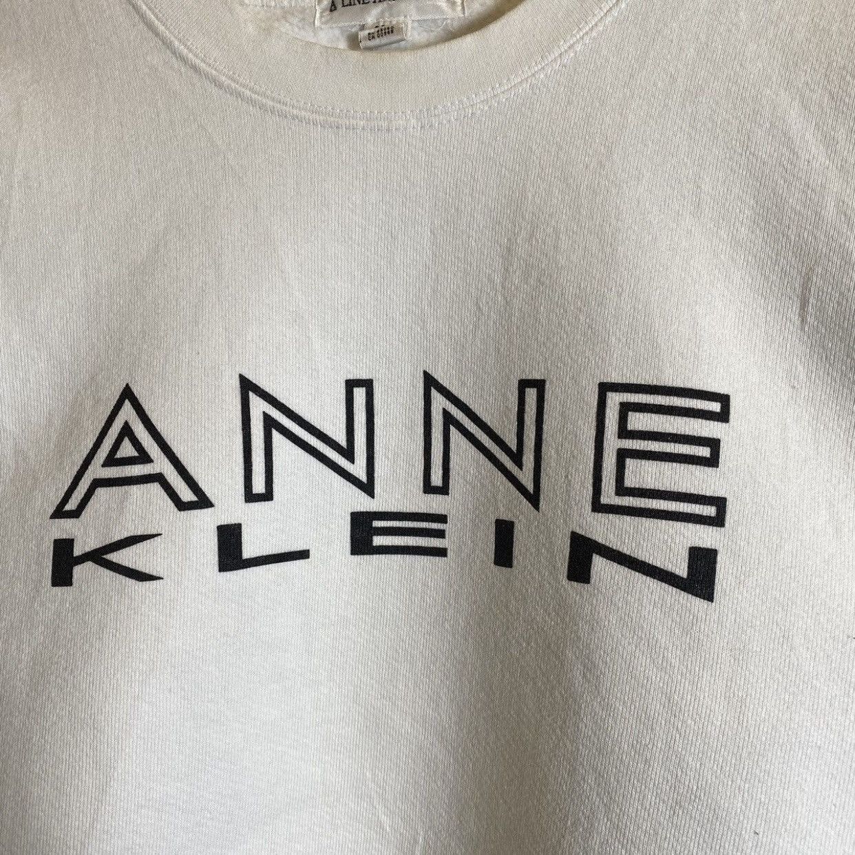 Anne Klein VINTAGE‼️Anne Klein Spell Out OSFA Made In USA Sweatshirt Size ONE SIZE - 5 Thumbnail