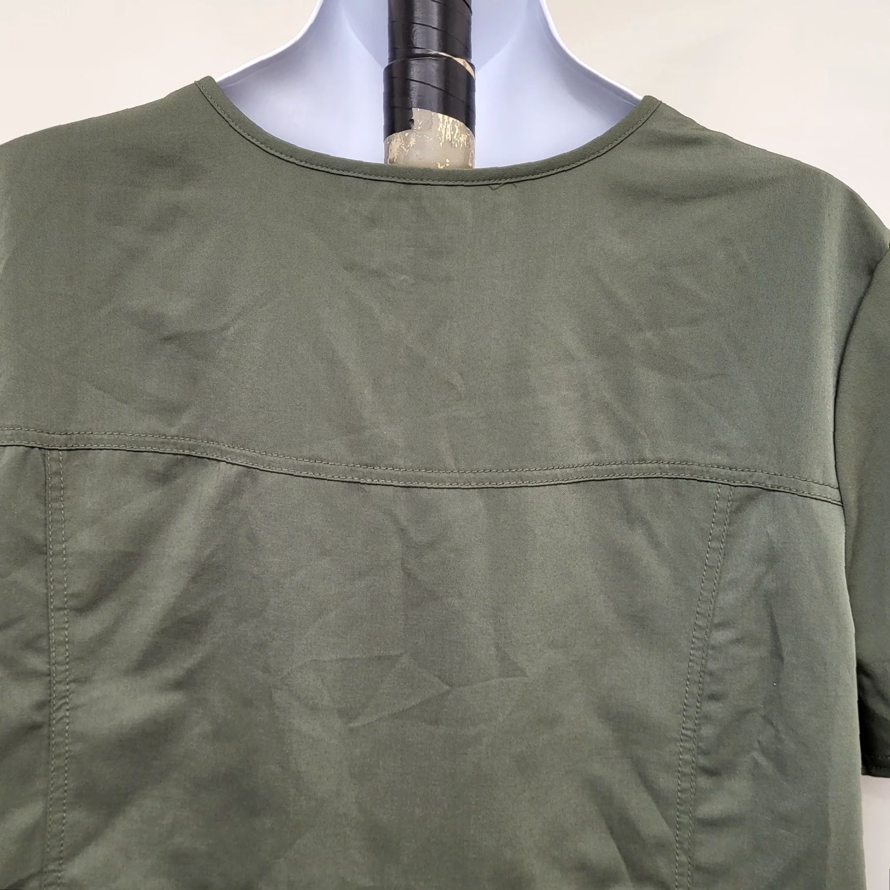 Vintage NWT Scrubstar Ultimate Scrubwear Mock Wrap Top Women's Size 3X Golden Moss Scrubwear Solid Polyester Rayon Spandex Size XXL / US 16-18 / IT 52-54 - 7 Thumbnail
