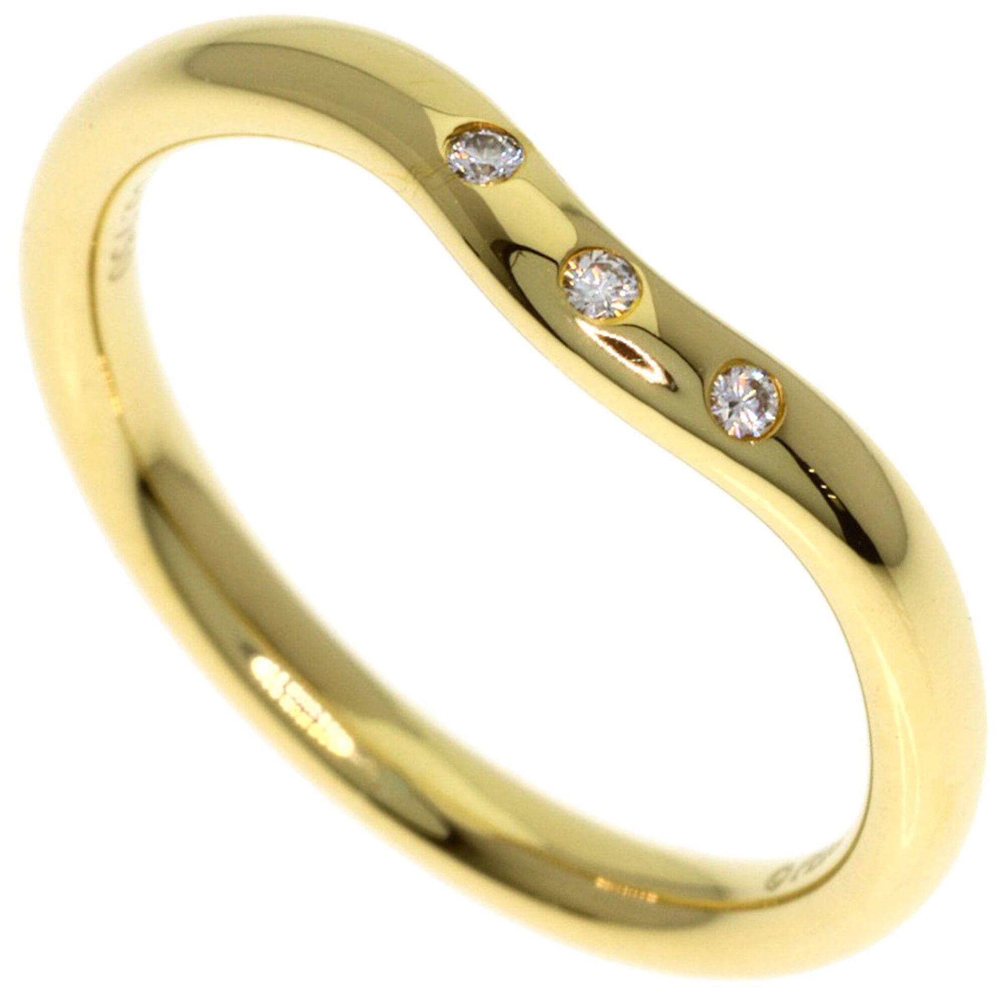 Tiffany & Co. Tiffany & Co. Curved Band Diamond Ring, 18K Yellow Gold, Women's. Size ONE SIZE - 1 Thumbnail