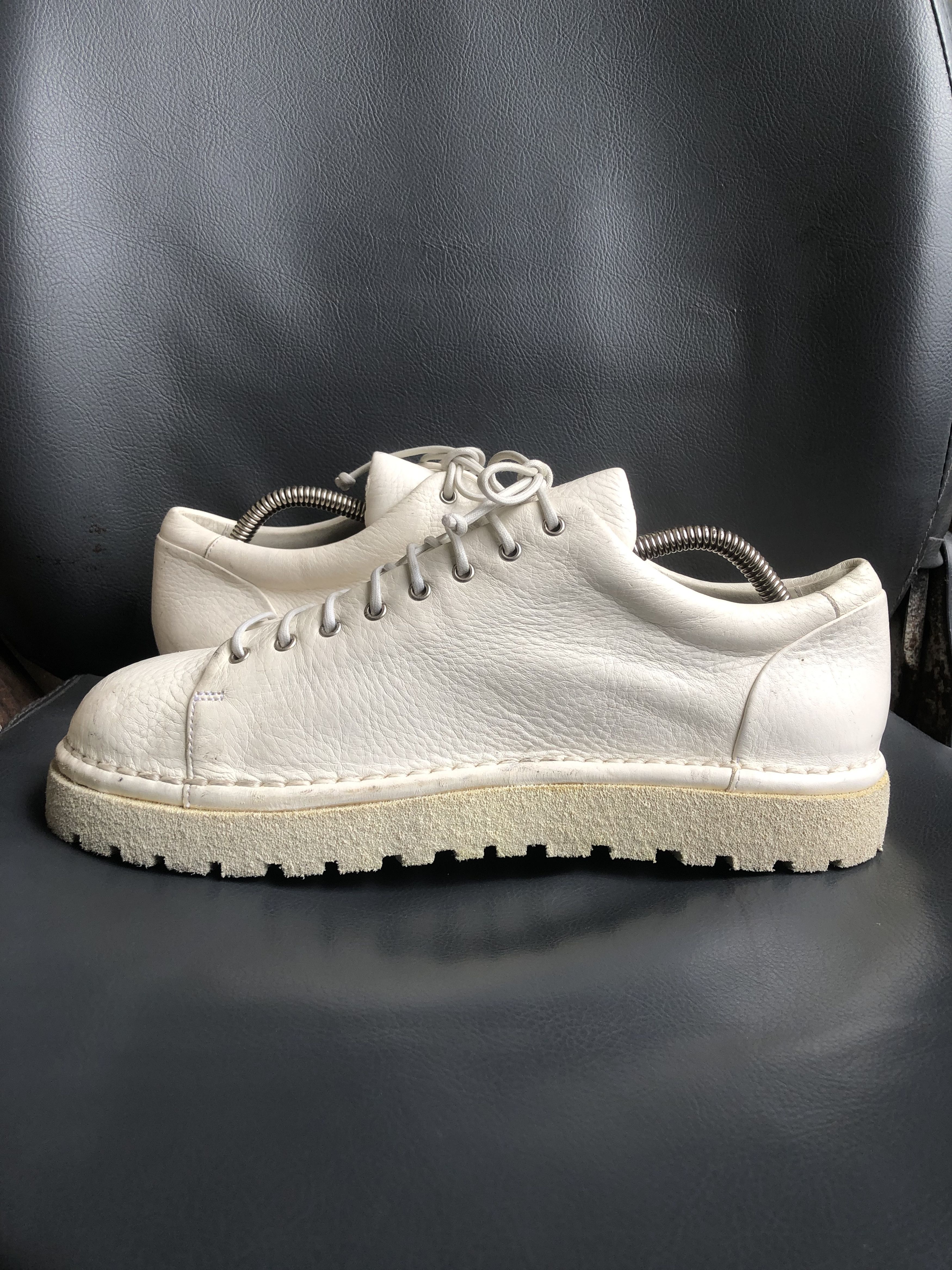 Marsell Marsell white Leather Unisex Darby Shoes Sz39 Made In 🇮🇹 Size US 8 / IT 38 - 6 Thumbnail