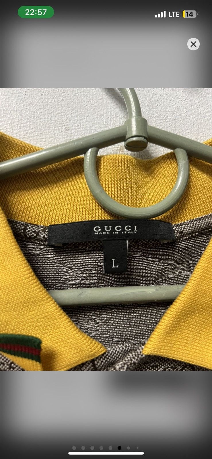 Gucci Vintage Gucci Polo T-Shirt Size US L / EU 52-54 / 3 - 11 Thumbnail