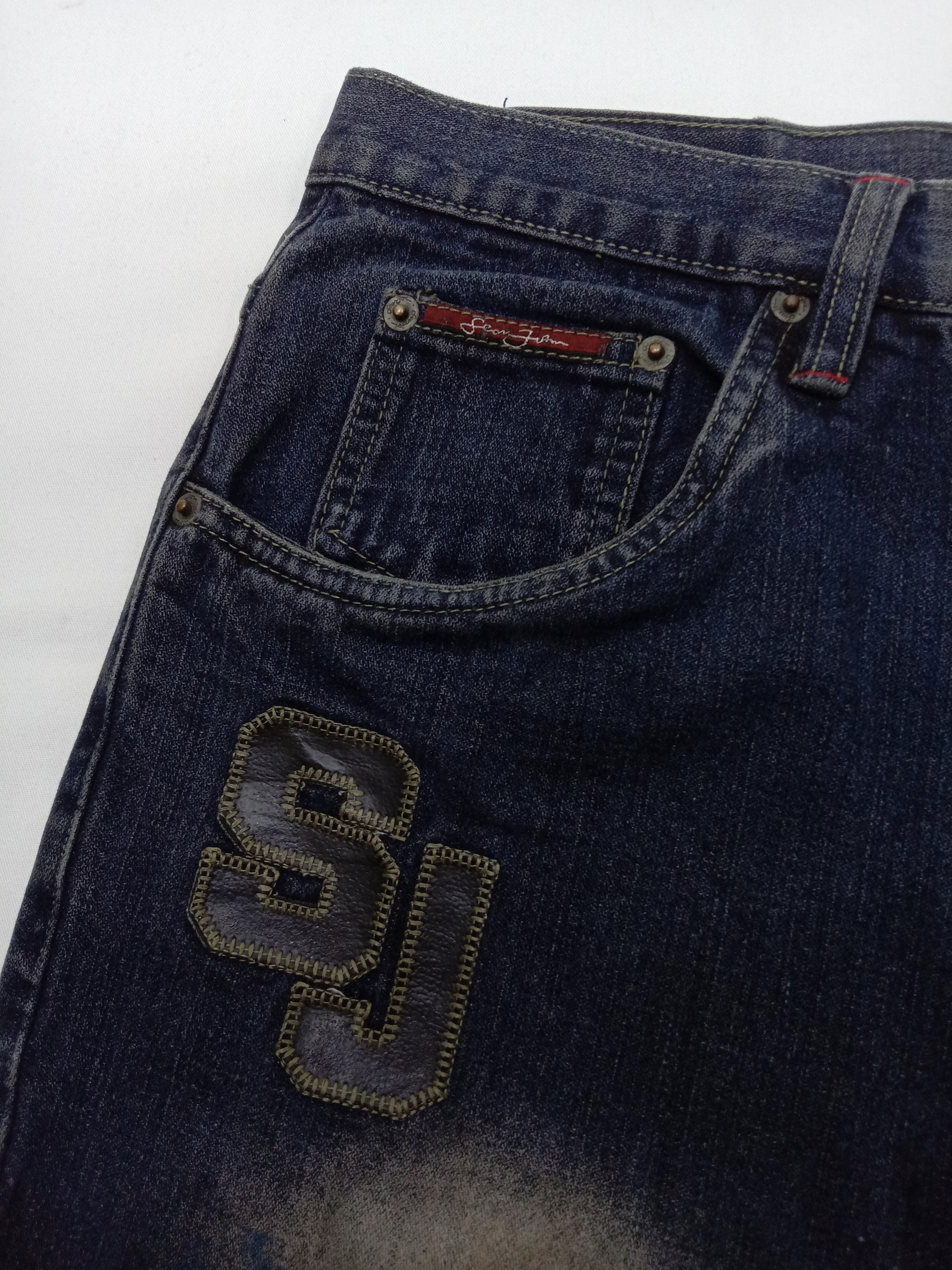 Sean John Vintage Sean John SJ Patched Baggy Wide Jeans Size US 31 - 10 Thumbnail