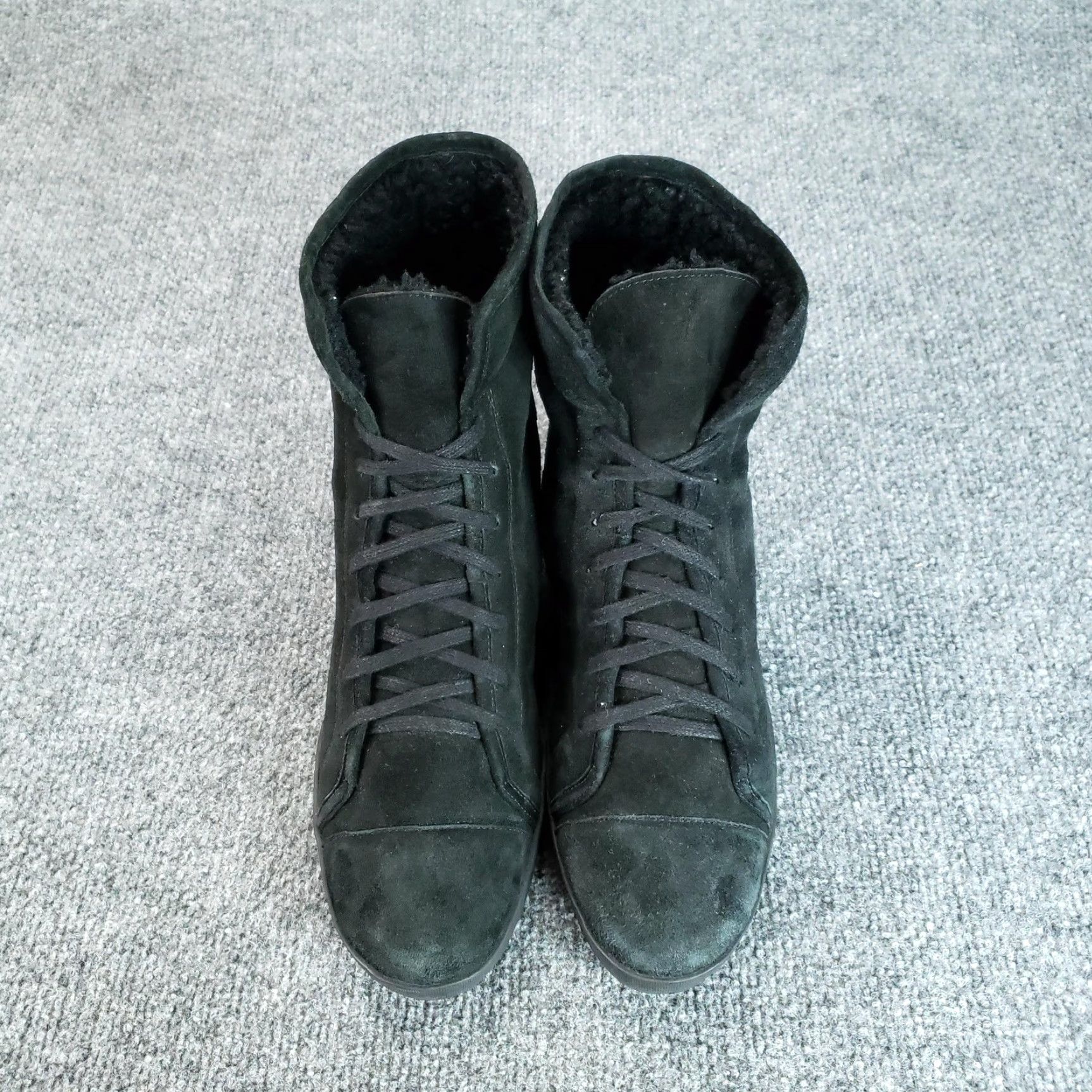 Eileen Fisher Eileen Fisher Boots Black Suede Lace Up Ankle Flat Booties Womens Size 9 Size US 9 / IT 39 - 4 Thumbnail