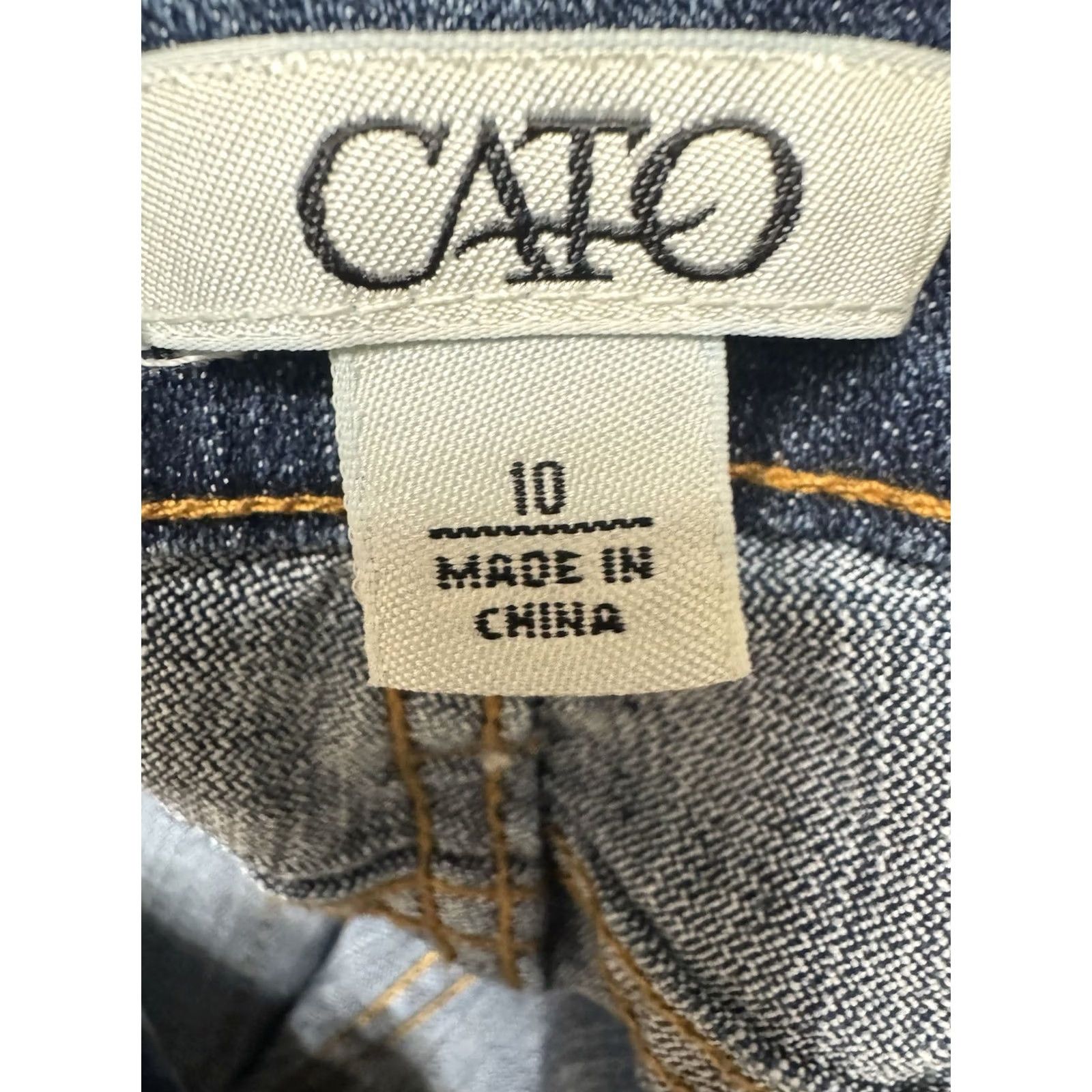 Vintage VINTAGE Cato Jeans With Belt Belt Women Size 10 Blue, Pre owned excellent condition Size 32" / US 10 / IT 46 - 6 Thumbnail