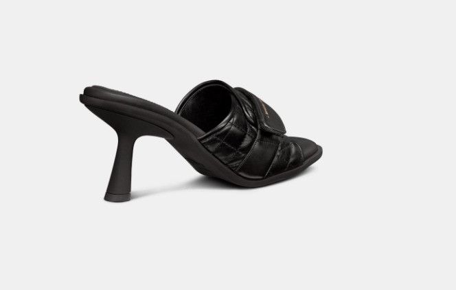 Dior o1w1db11024 Evolution Heeled Slides in Black Size US 7 / IT 37 - 3 Thumbnail