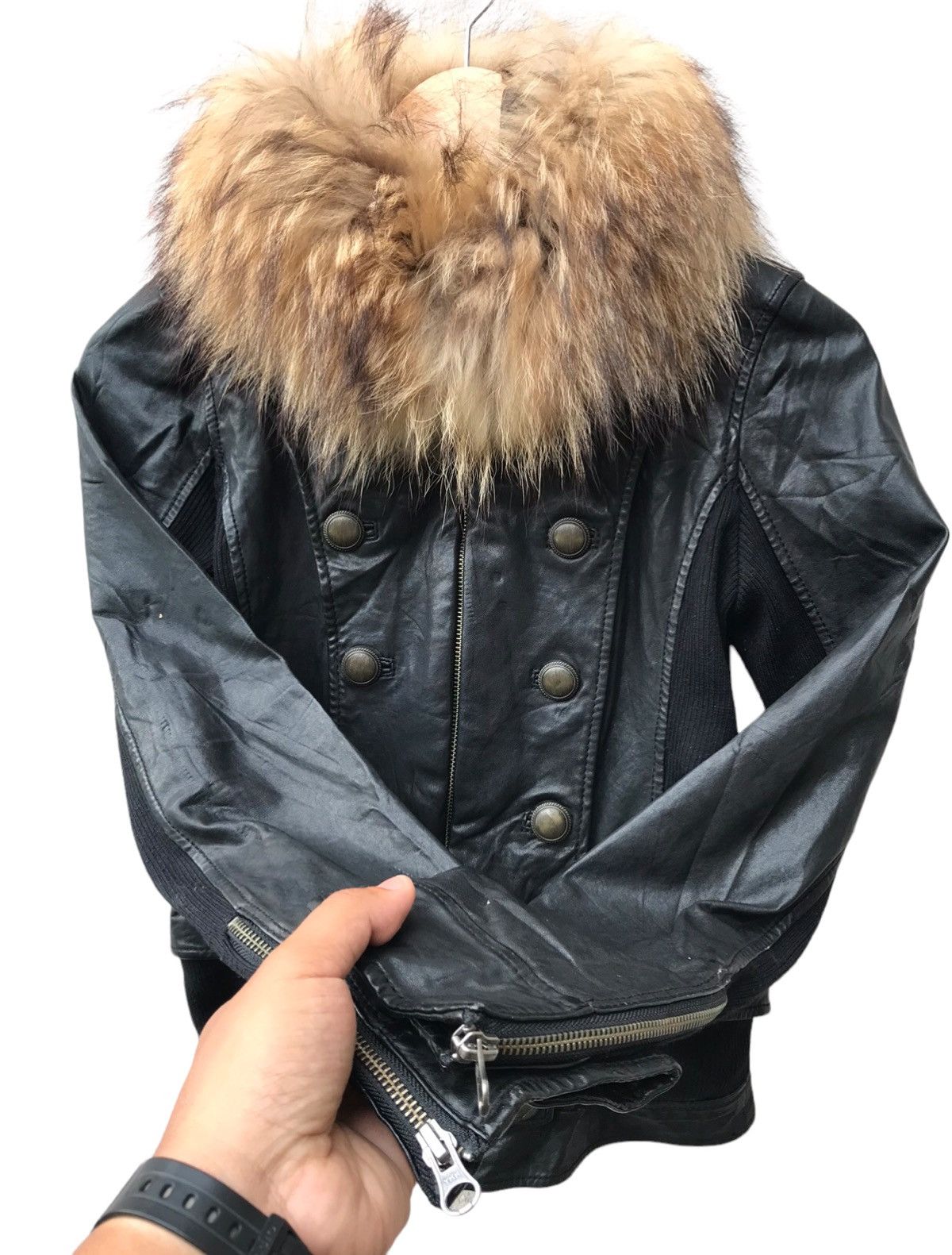 Japanese Brand Sistematic Fur Genuine Jacket Size S / US 4 / IT 40 - 5 Thumbnail