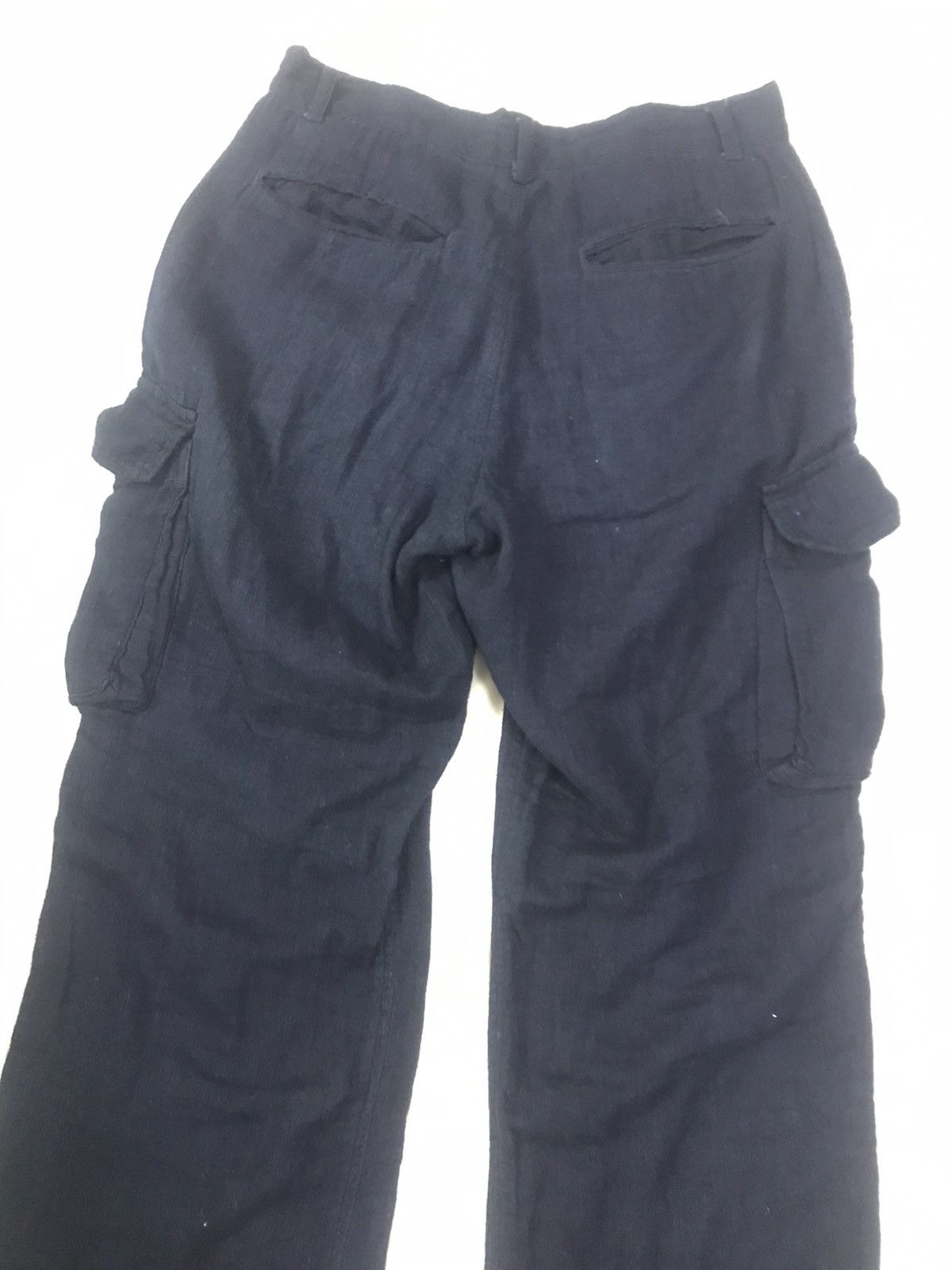 Indigo × Japanese Brand GAIJIN MADE - INDIGO DYED SOFT COTTON CARGO PANTS Size US 29 - 13 Thumbnail