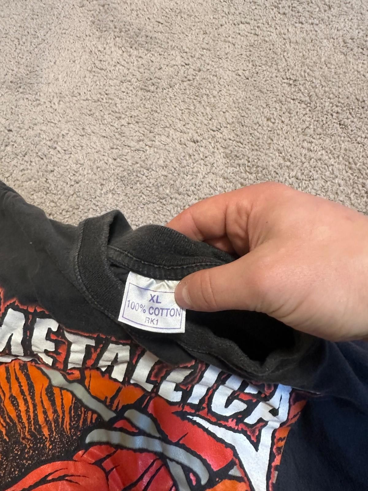 Metallica Vintage Metallica St - Anger 2003 Tour Black Band T-shirt XL Size US XL / EU 56 / 4 - 5 Thumbnail