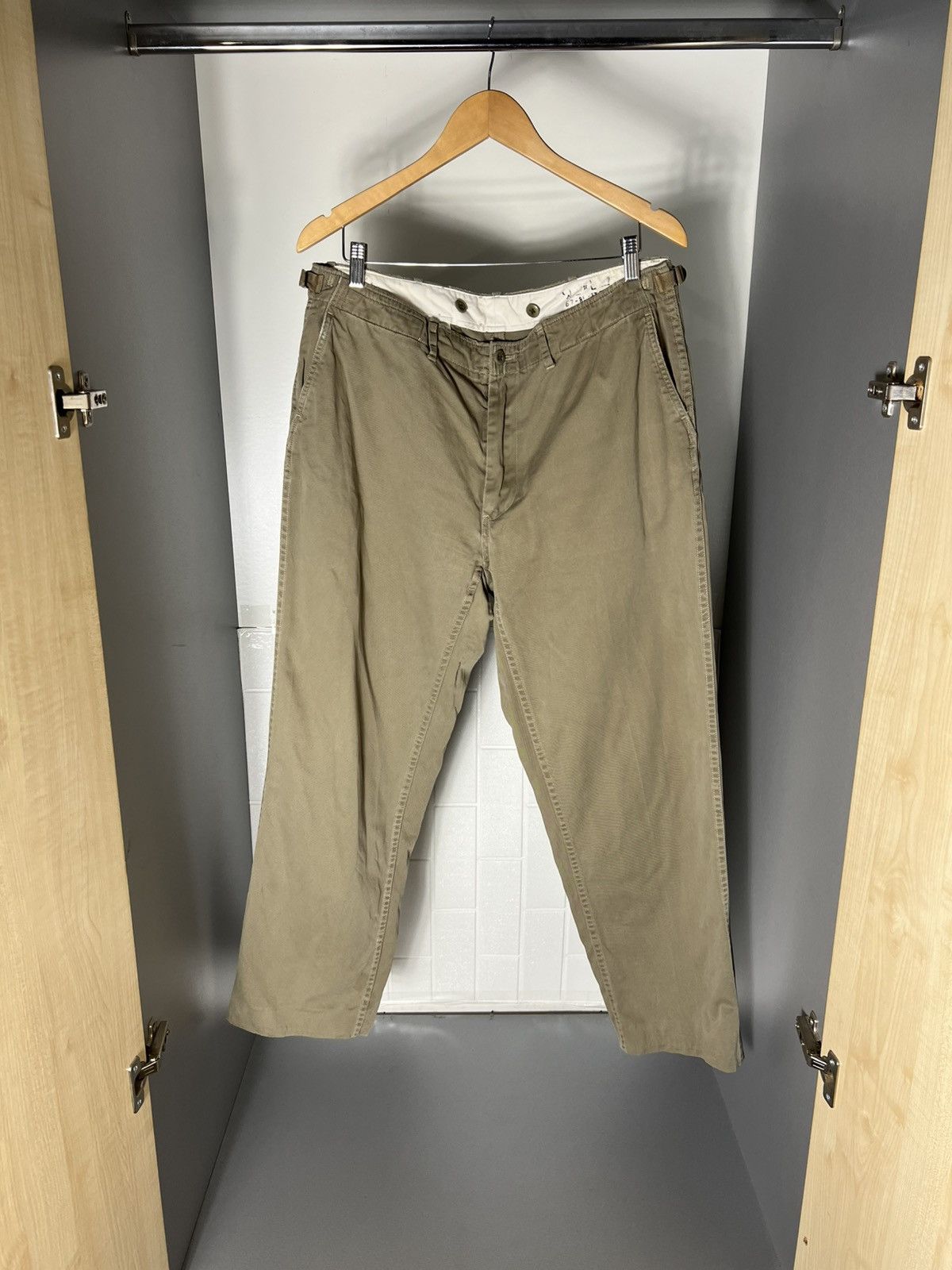 Polo Ralph Lauren VINTAGE POLO RALPH LAUREN MILITARY CHINO PANTS CASUAL 90s Size US 36 / EU 52 - 6 Thumbnail
