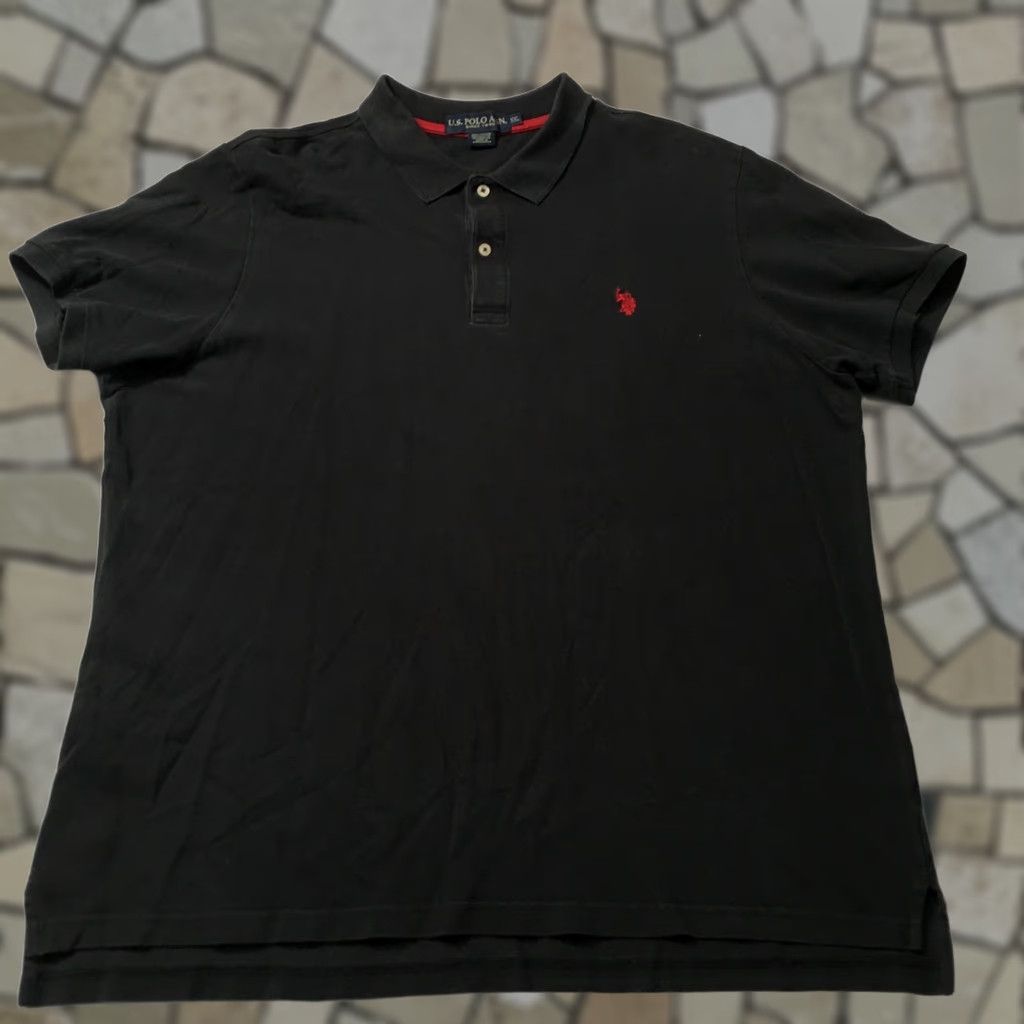 Vintage US Polo Assn Polo Shirt 2XL Black Logo Ultimate Pique Shirt Mens Polo Black 2XL Size US XXL / EU 58 / 5 - 1 Thumbnail