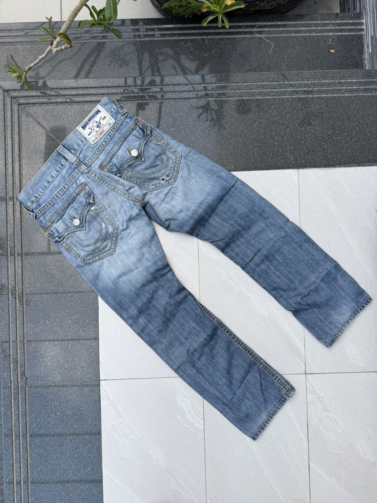 True Religion 90’s TRUE RELIGION RARE POCKET LOGO Y2K VINTAGE DENIM PANTS Size US 30 / EU 46 - 1 Thumbnail