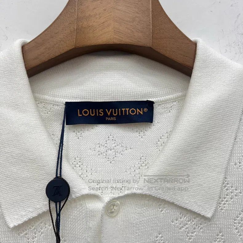 Louis Vuitton Louis Vuitton Cutout knit short sleeve shirt Size US XL / EU 56 / 4 - 4 Thumbnail