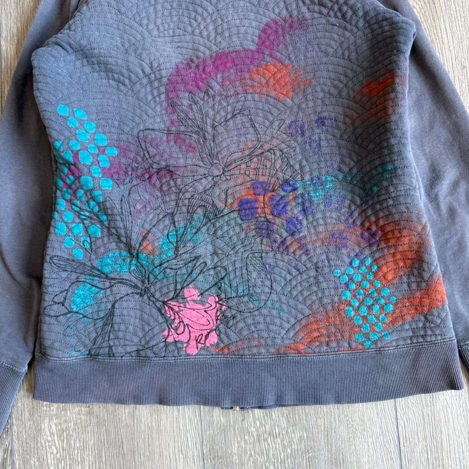 Other Vintage y2k roxy fleece lined quilted surf hoodie Size L / US 10 / IT 46 - 7 Thumbnail