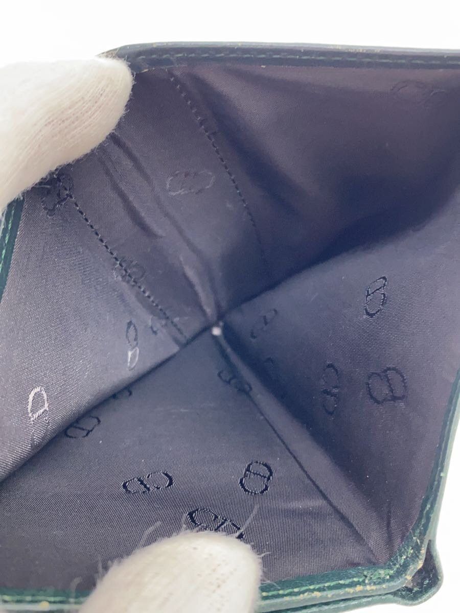 Dior Dior Leather Tri-Fold Wallet Green Size ONE SIZE - 6 Thumbnail