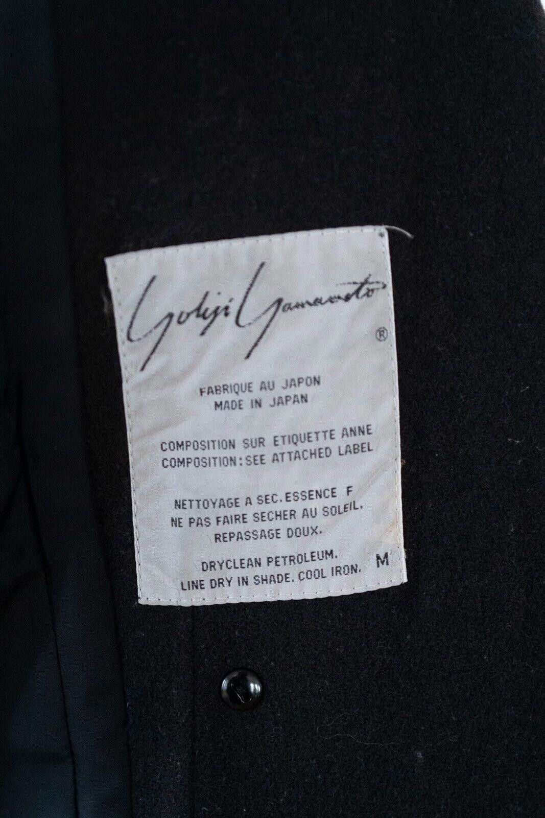 Yohji Yamamoto Yohji Yamamoto Wool Black Blazer Sz. M Size M / US 6-8 / IT 42-44 - 5 Thumbnail