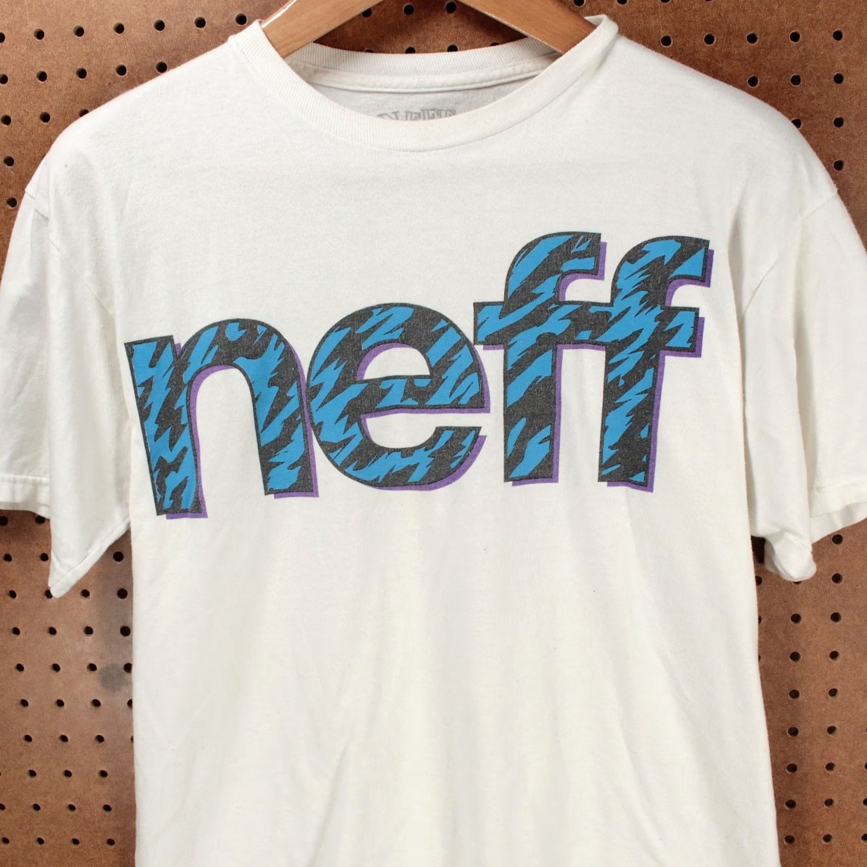 Spell VINTAGE Neff T-Shirt Men Medium USA Made 3D Tiger Print Skate Streetwear White 1990s Graphic Tee Mens Size US M / EU 48-50 / 2 - 2 Thumbnail