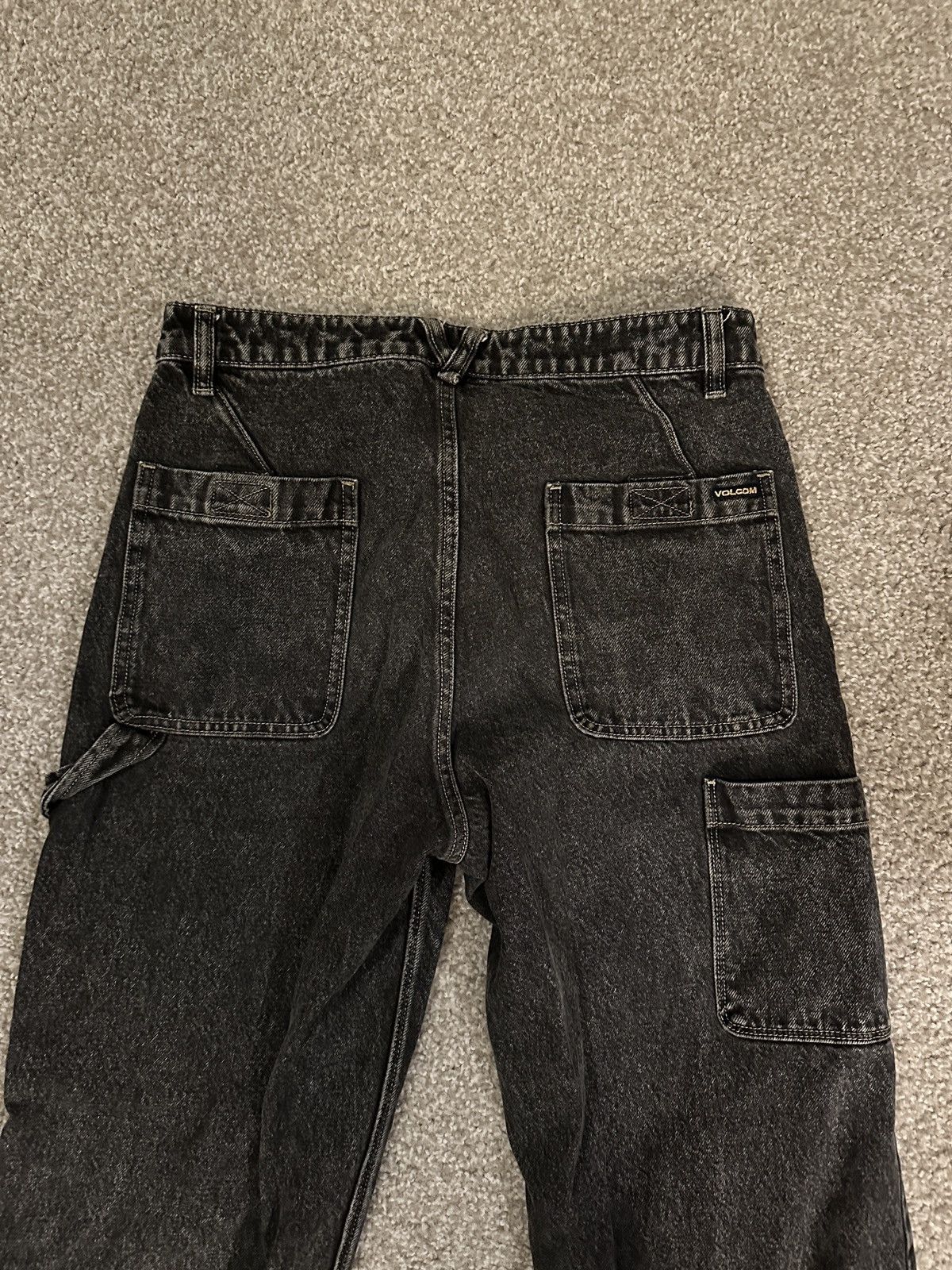 Volcom Volcom Solver Jeans Men's W30 x L31 Black Straight Skater Size US 30 / EU 46 - 5 Thumbnail
