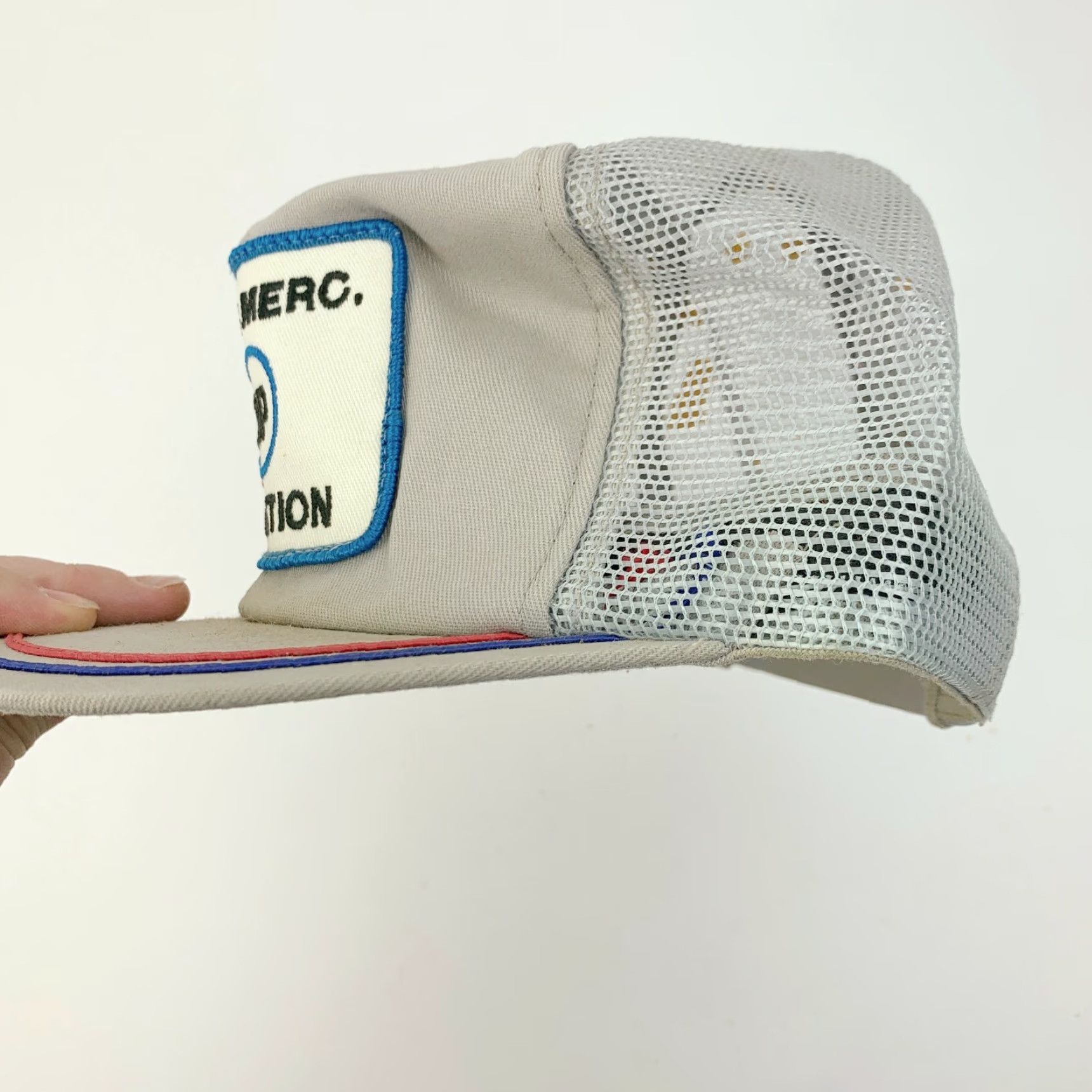 Vintage VINTAGE Lenora Merc. Coop Co-op Association Patch Snapback Trucker Hat Cap Gray One Size Men’s (1970s) Cap Size ONE SIZE - 4 Thumbnail