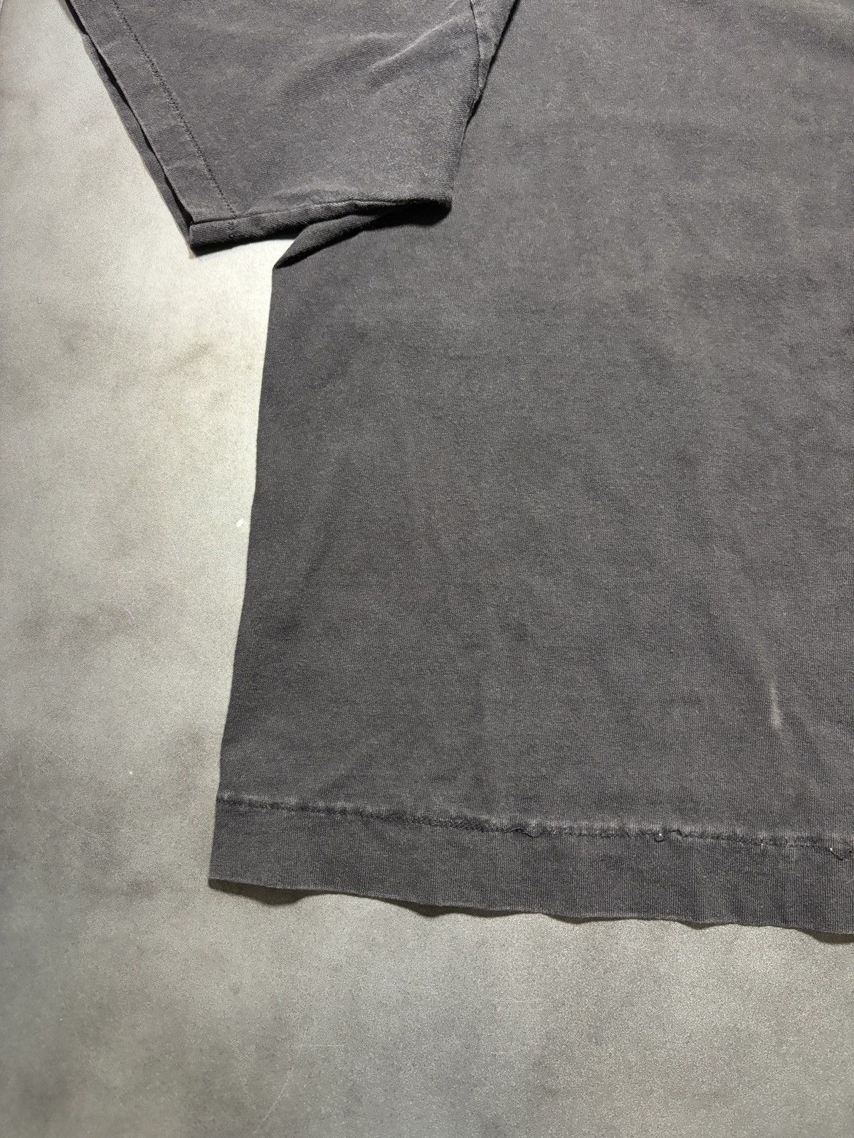 Vintage Hemmed Vintage Blank T-Shirt 1990s Black T-Shirt Cropped BVD Size US S / EU 44-46 / 1 - 9 Thumbnail