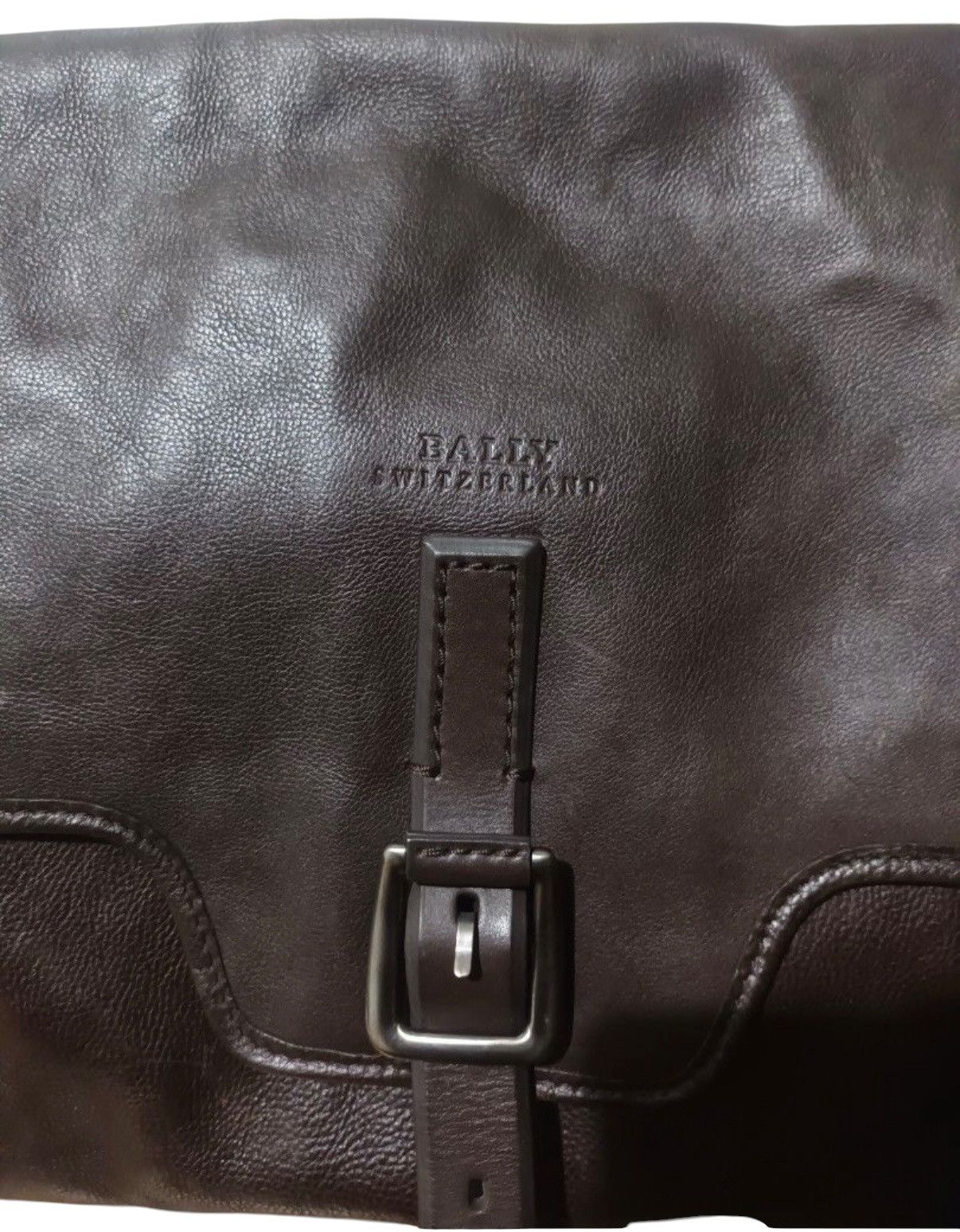 Bally BALLY LOGO SHOULDER AND CROSSBODY BAG LEATHER DARK BROWN Size ONE SIZE - 2 Thumbnail