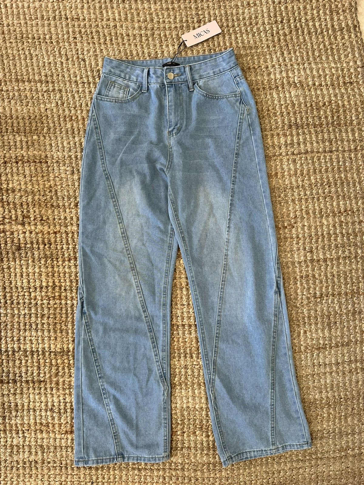 Other MICAS FADED WIDE STRAIGHT LEG JEANS SIZE SMALL NWT Size 26" / US 2 / IT 38 - 4 Thumbnail