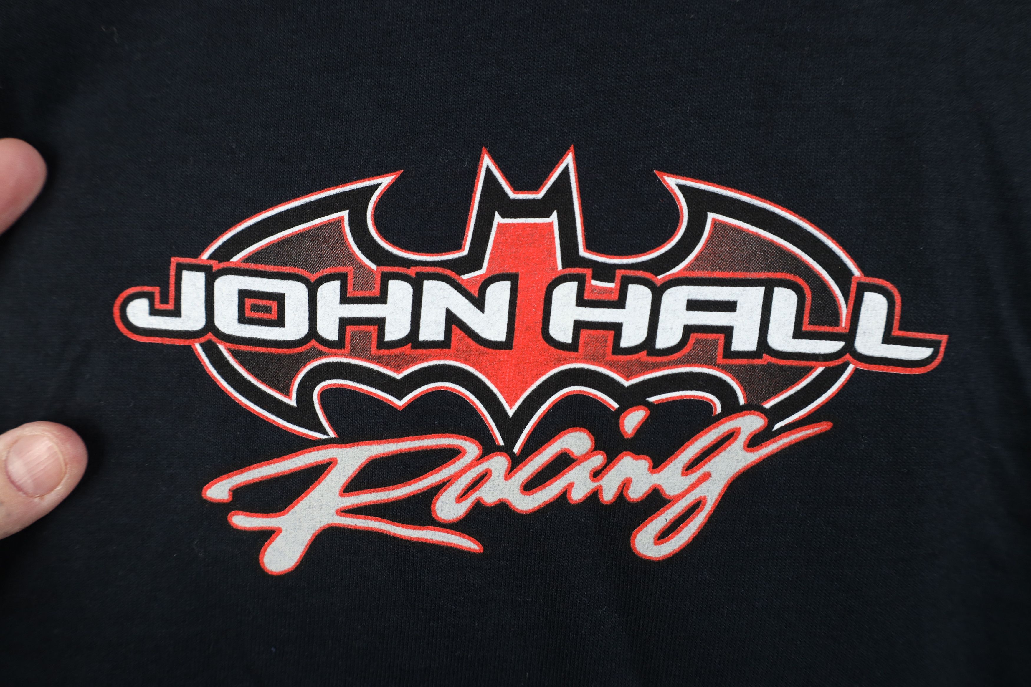 Vintage Vintage Y2K Batman John Hall Racing Long Sleeve T-Shirt Size US XL / EU 56 / 4 - 4 Thumbnail