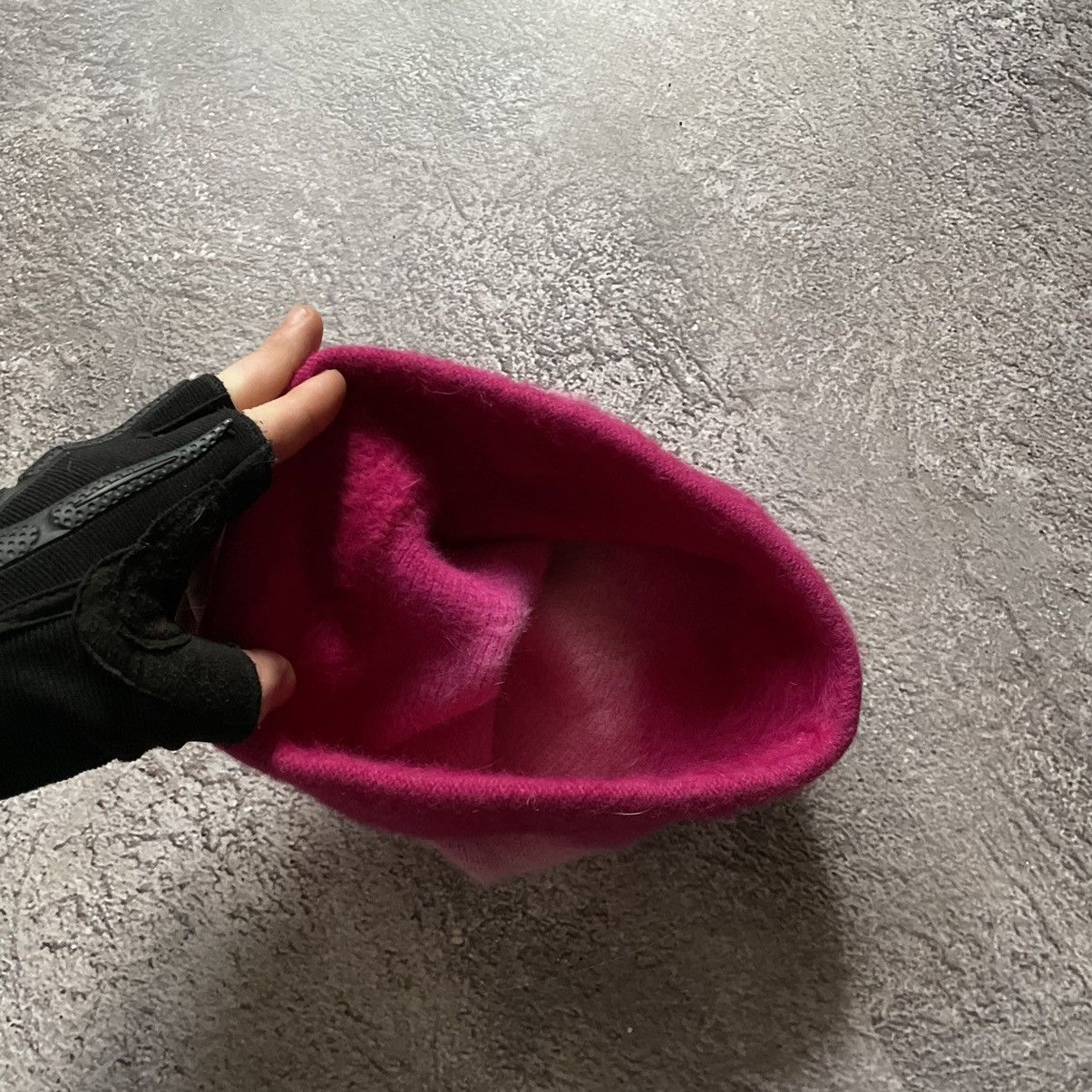 Vintage Vintage 90s Mohair Gradient Beanie Pink Faux Fur Grunge OS Size ONE SIZE - 5 Thumbnail