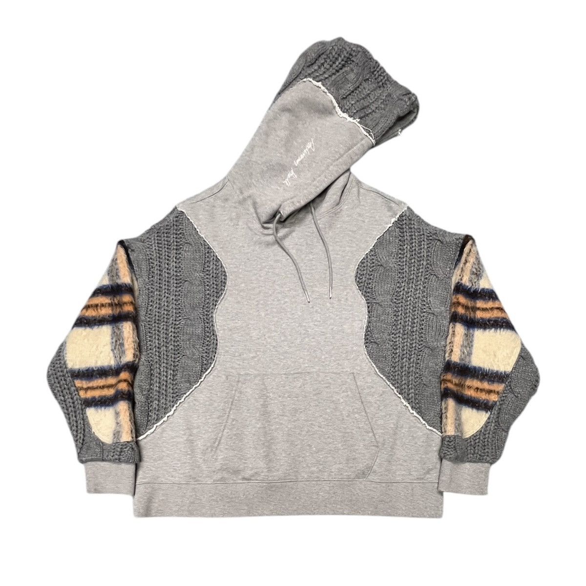 Andersson Bell ANDERSSON BELL Contrast ANTWERP Knit Hoodie Sweatshirt Size US XL / EU 56 / 4 - 1 Thumbnail