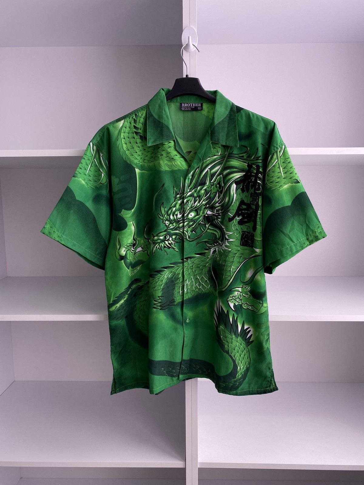 Japanese Brand × Vintage Vintage Japanese Style Dragon Short Sleeve Shirt Size US XXL / EU 58 / 5 - 2 Thumbnail