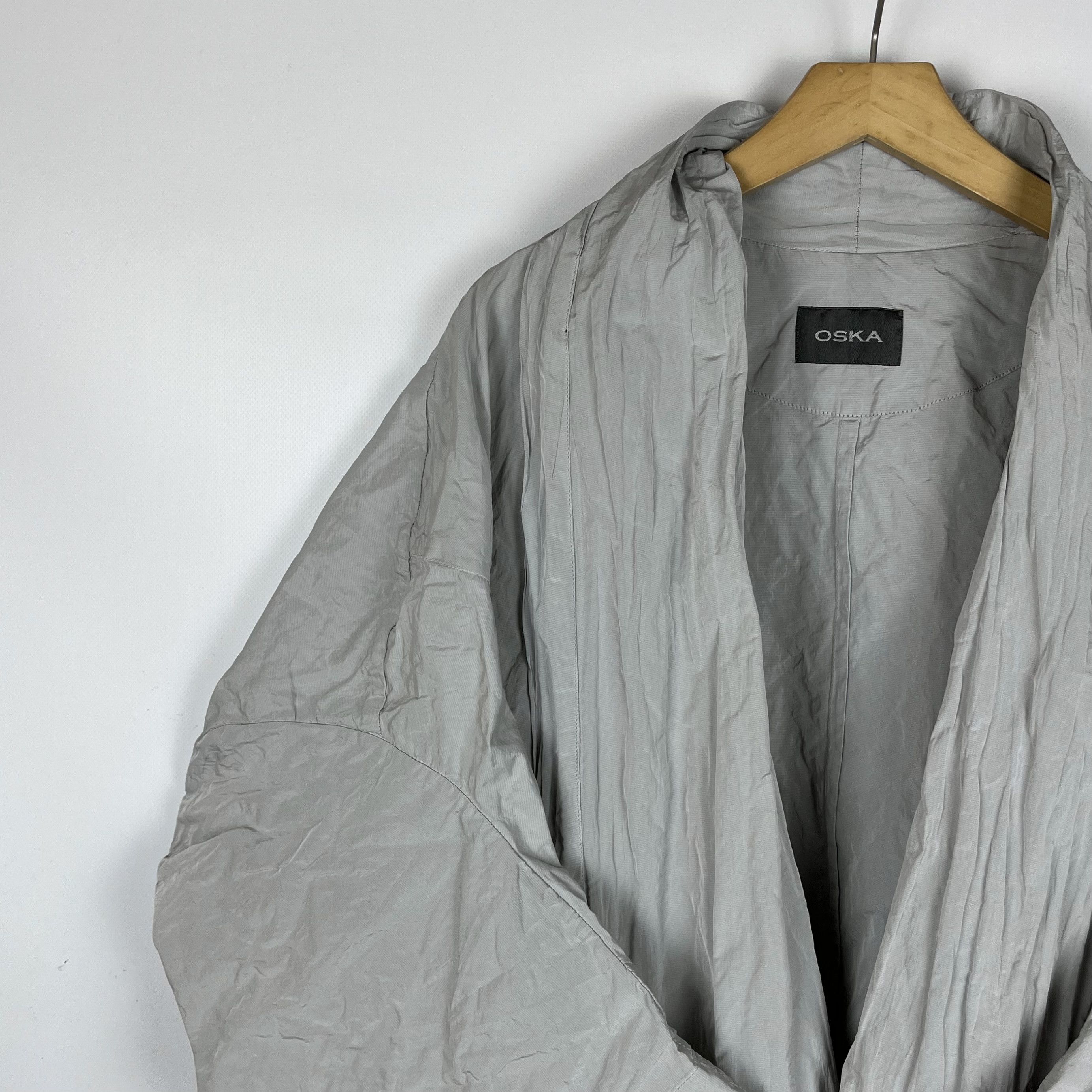 OSKA Ladies OSKA Avant-Garde Nylon Open Kimono Jacket Size M / US 6-8 / IT 42-44 - 5 Thumbnail