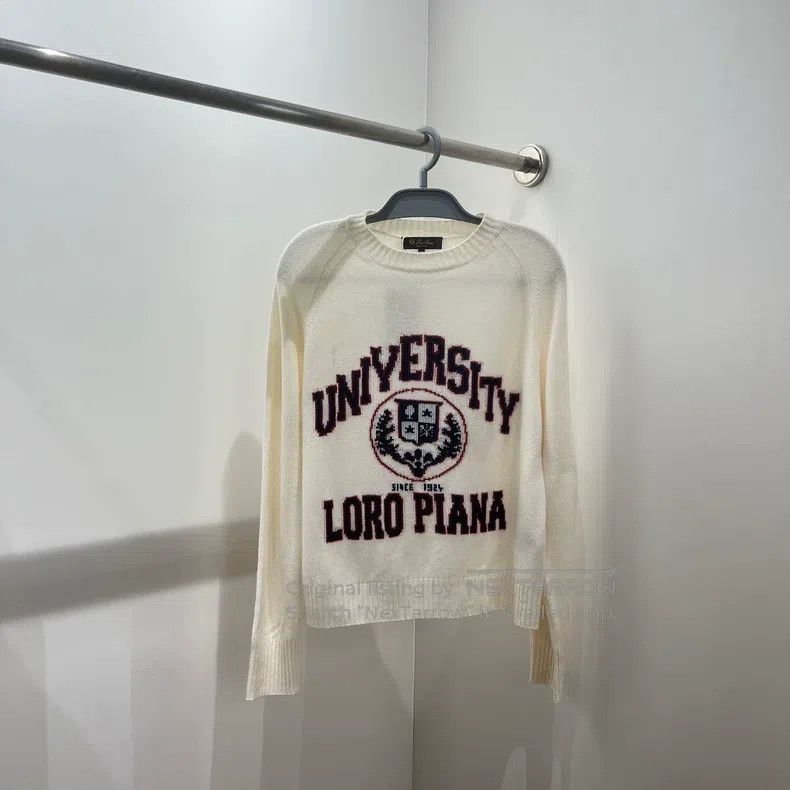 Loro Piana Loro Piana University Logo Intarsia Cashmere Sweater Size XS / US 0-2 / IT 36-38 - 1 Thumbnail