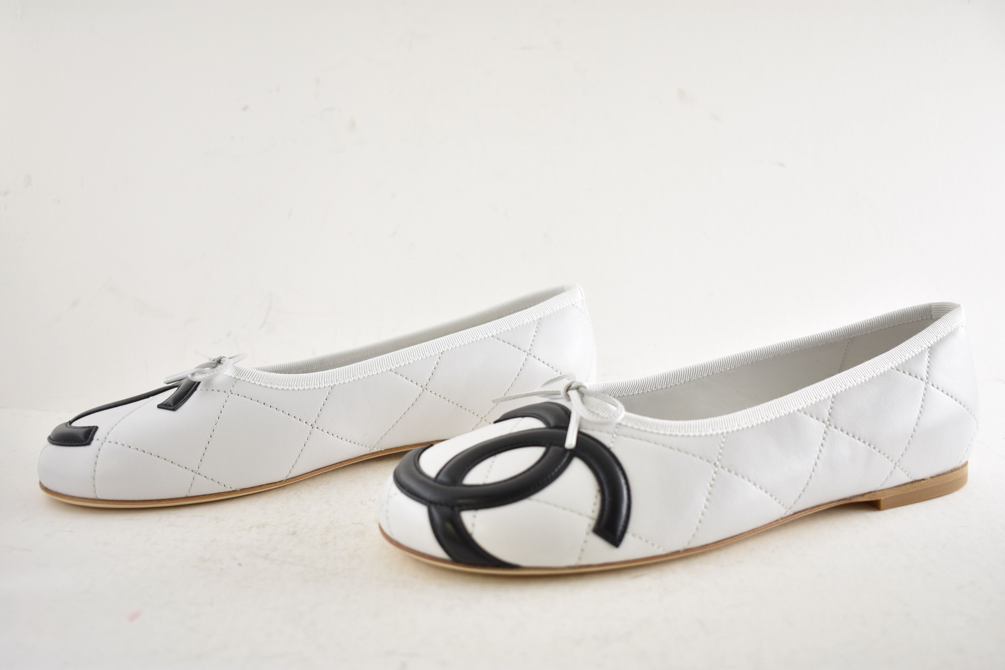 Chanel 26M Coco Beach Cambon Black Logo Ballet Ballerina Flat 39 Size US 9 / IT 39 - 20 Thumbnail