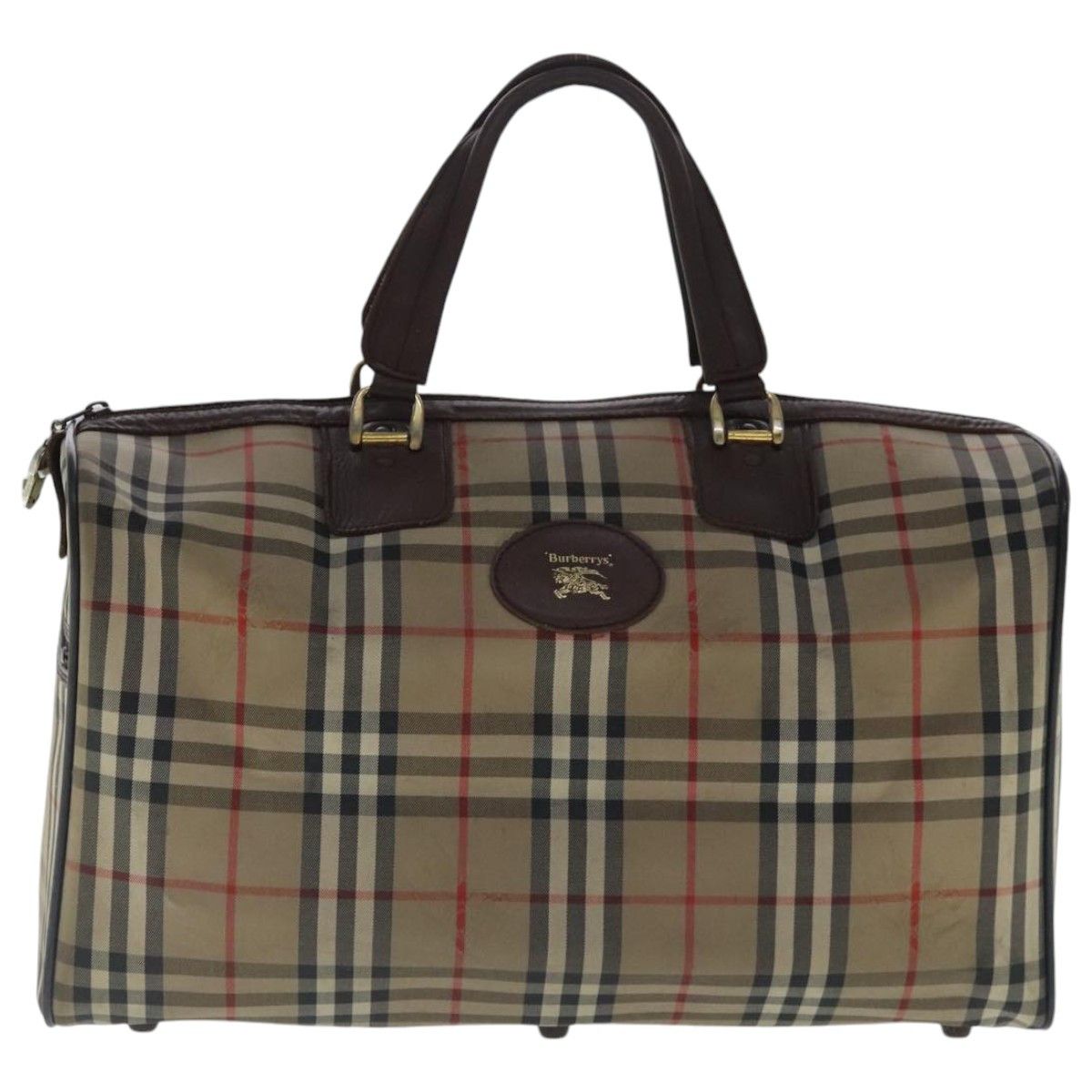 Burberry Nova Check Beige Canvas Travel Bag (Pre-Owned) Size ONE SIZE - 1 Thumbnail