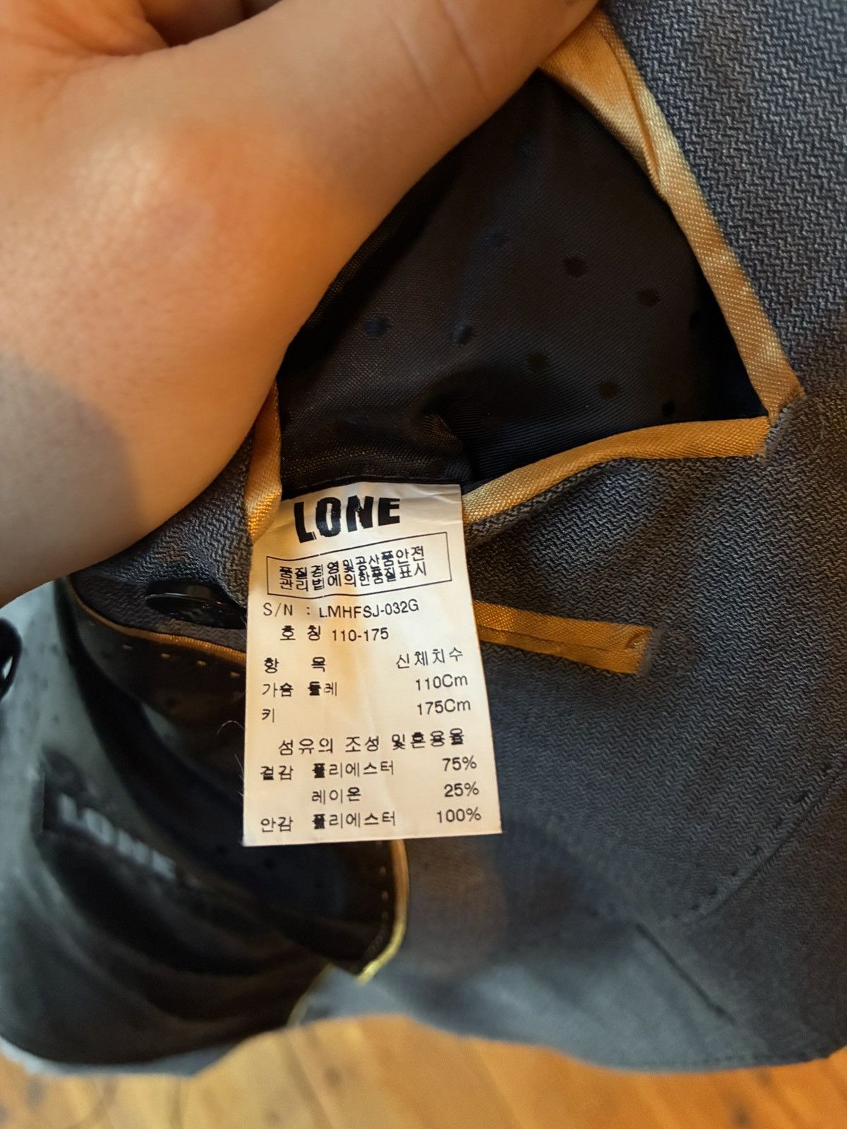 Juun.J JUUN.J "LONE" Collection – Structured Gray Tailored Blazer Size 48R - 7 Thumbnail