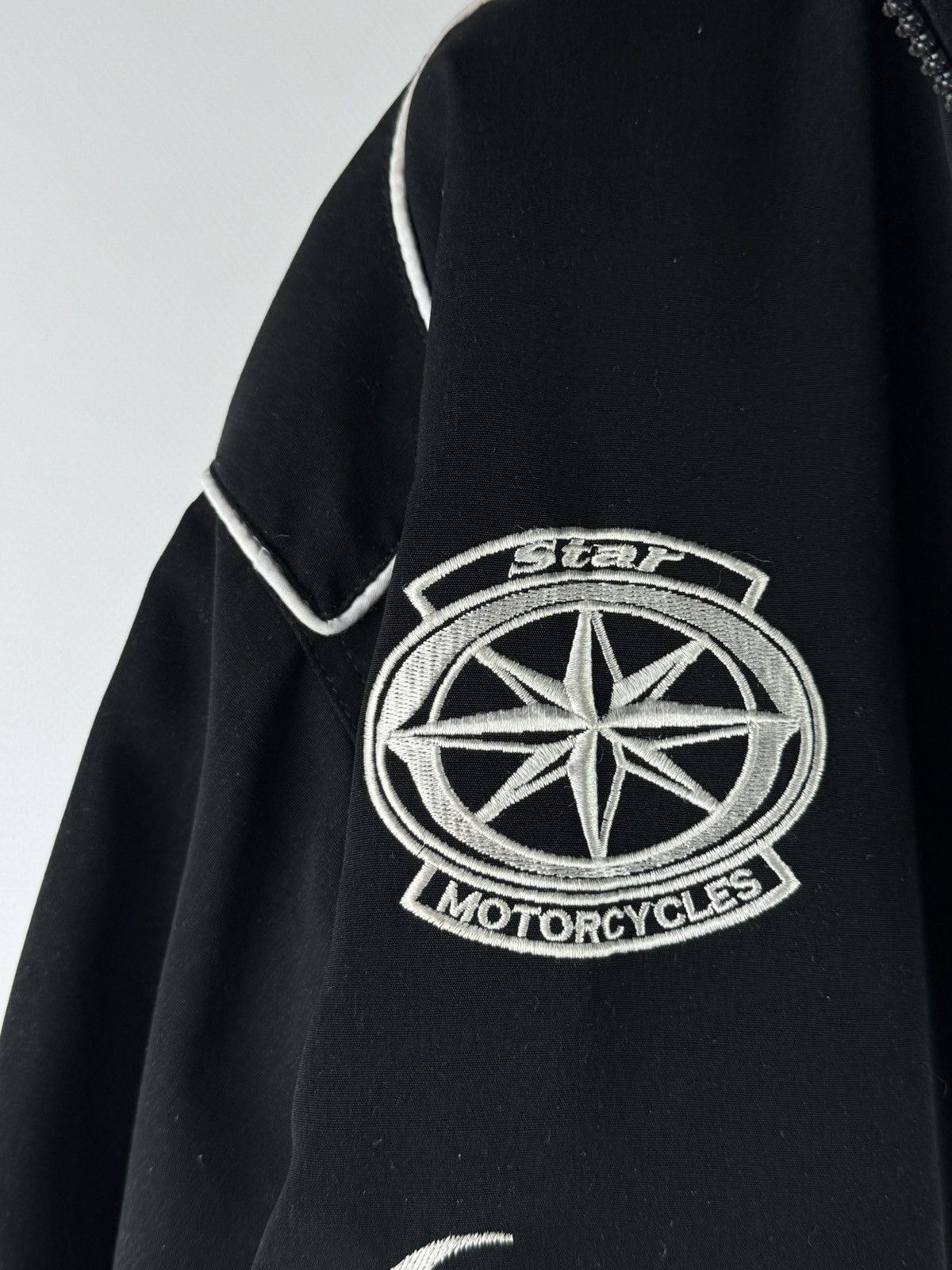 Yamaha Vintage 90s Yamaha Dragstar Motorcycle Team Jacket Black Size US XL / EU 56 / 4 - 4 Thumbnail