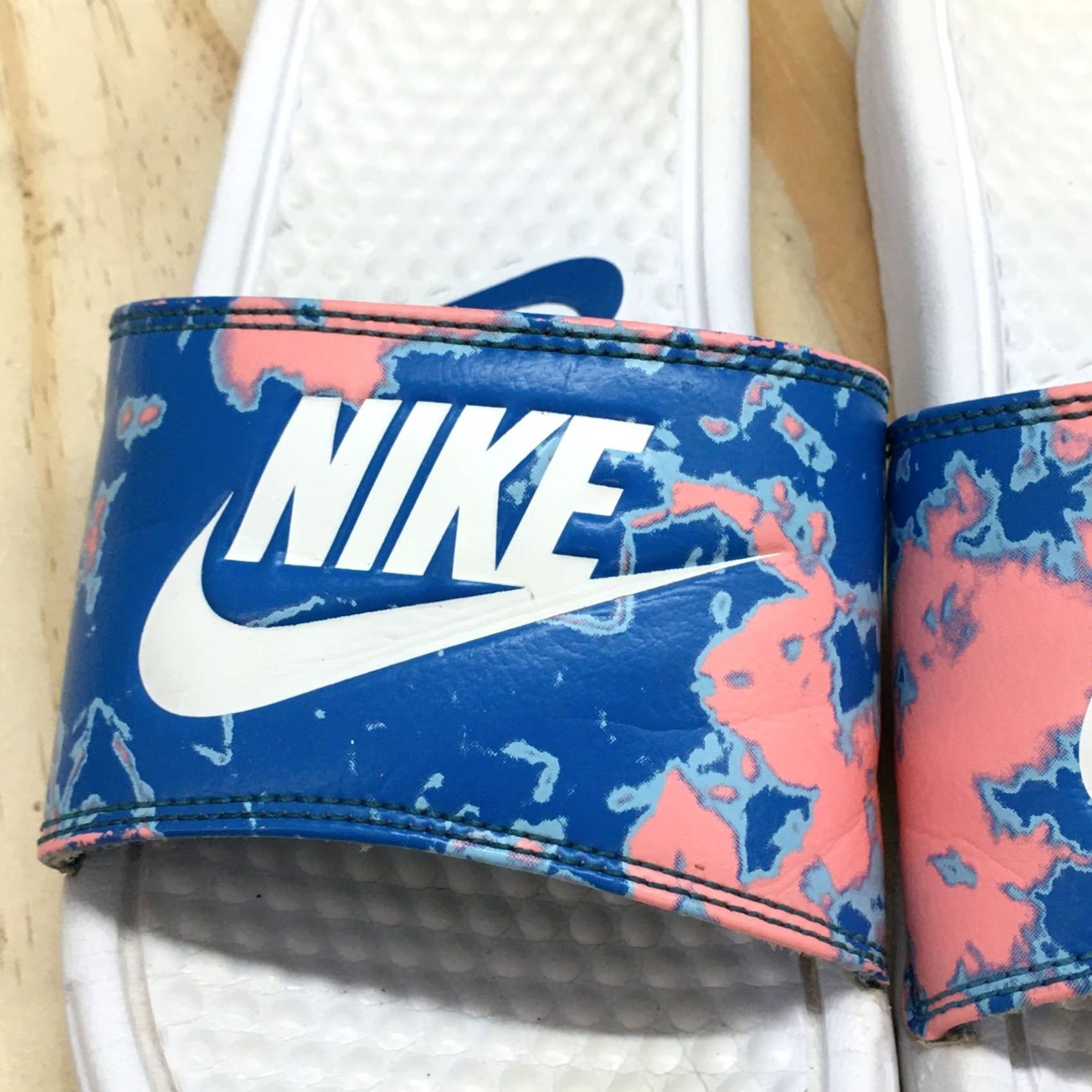 Nike Nike Benassi JDI Sandals Womens 6 Multicolor Print Slides Open Toe Casual Womens Shoes Size US 6 / IT 36 - 6 Thumbnail