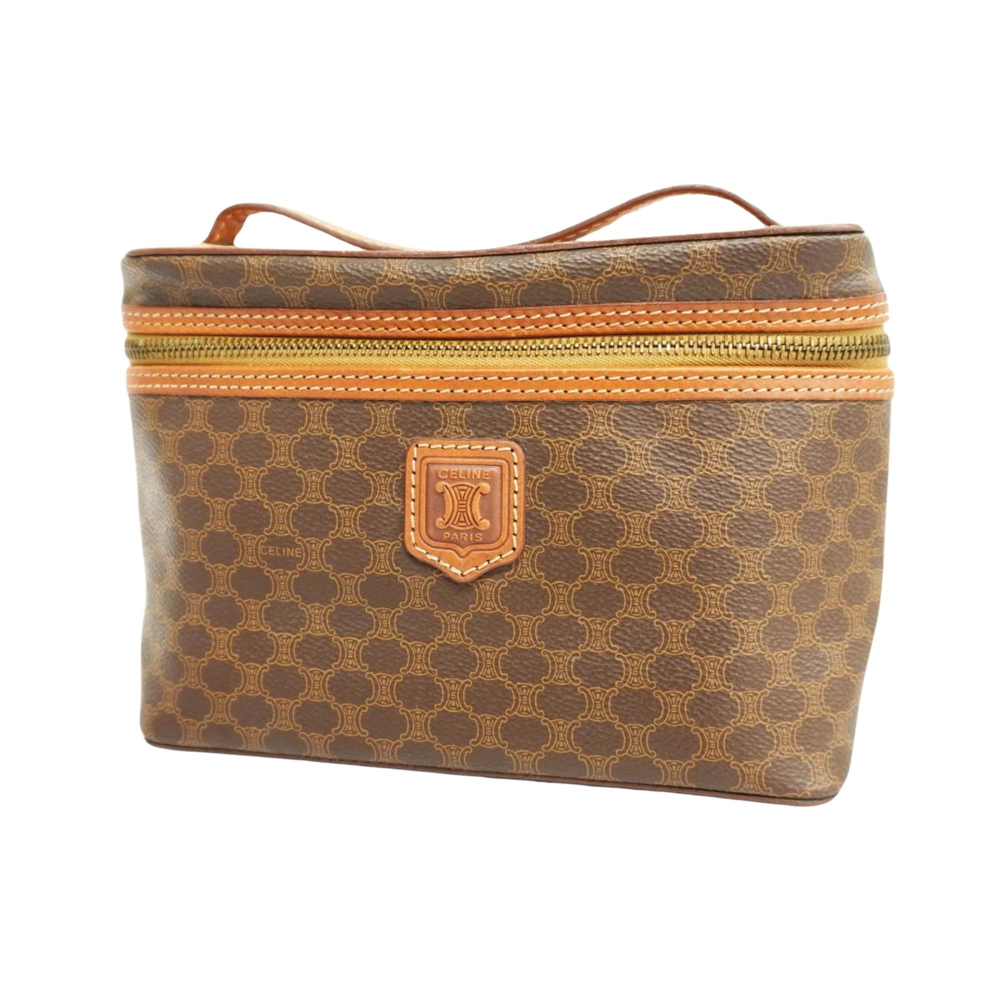 image of Celine Céline Vanity Handbag in Brown, Women's