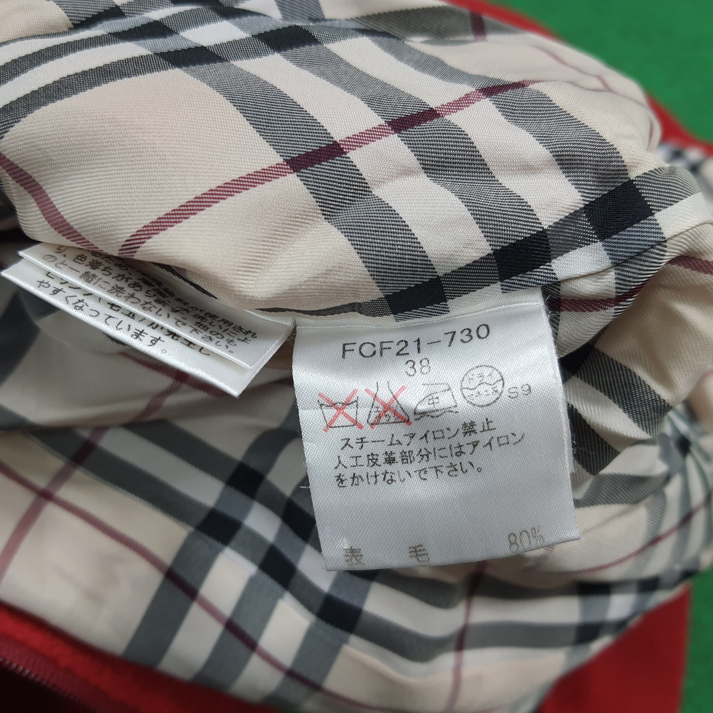 Burberry Burberry London Blue Label Red Wool Hoodie Jacket C298N12 Size XS / US 0-2 / IT 36-38 - 8 Thumbnail