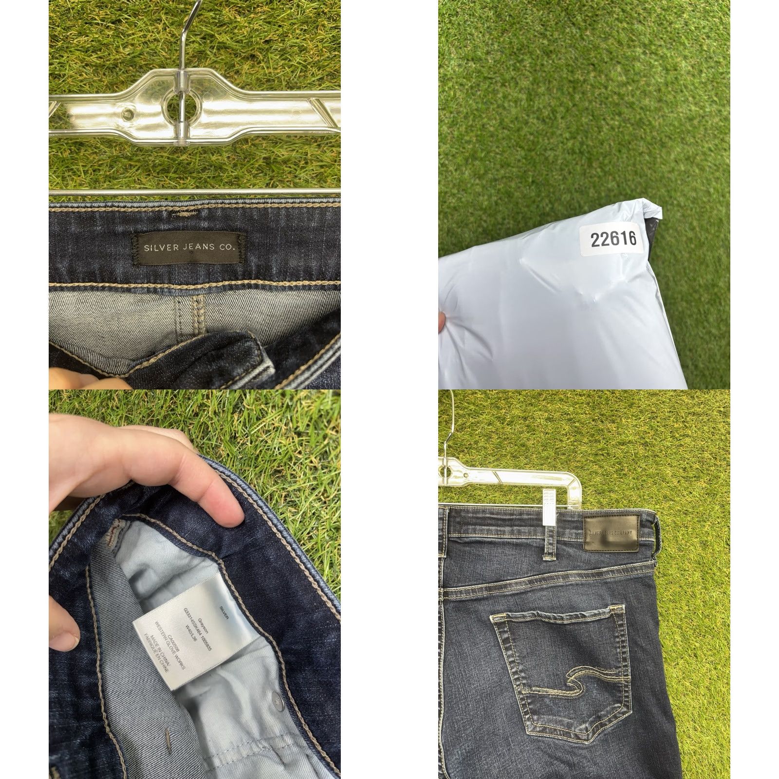 Silver Jeans Co. Silver Jeans Mens Jeans 5-Pocket Dark Wash Denim Stretch Regular Fit 40x36 Cowboy Theme Blue Size US 40 / EU 56 - 8 Thumbnail