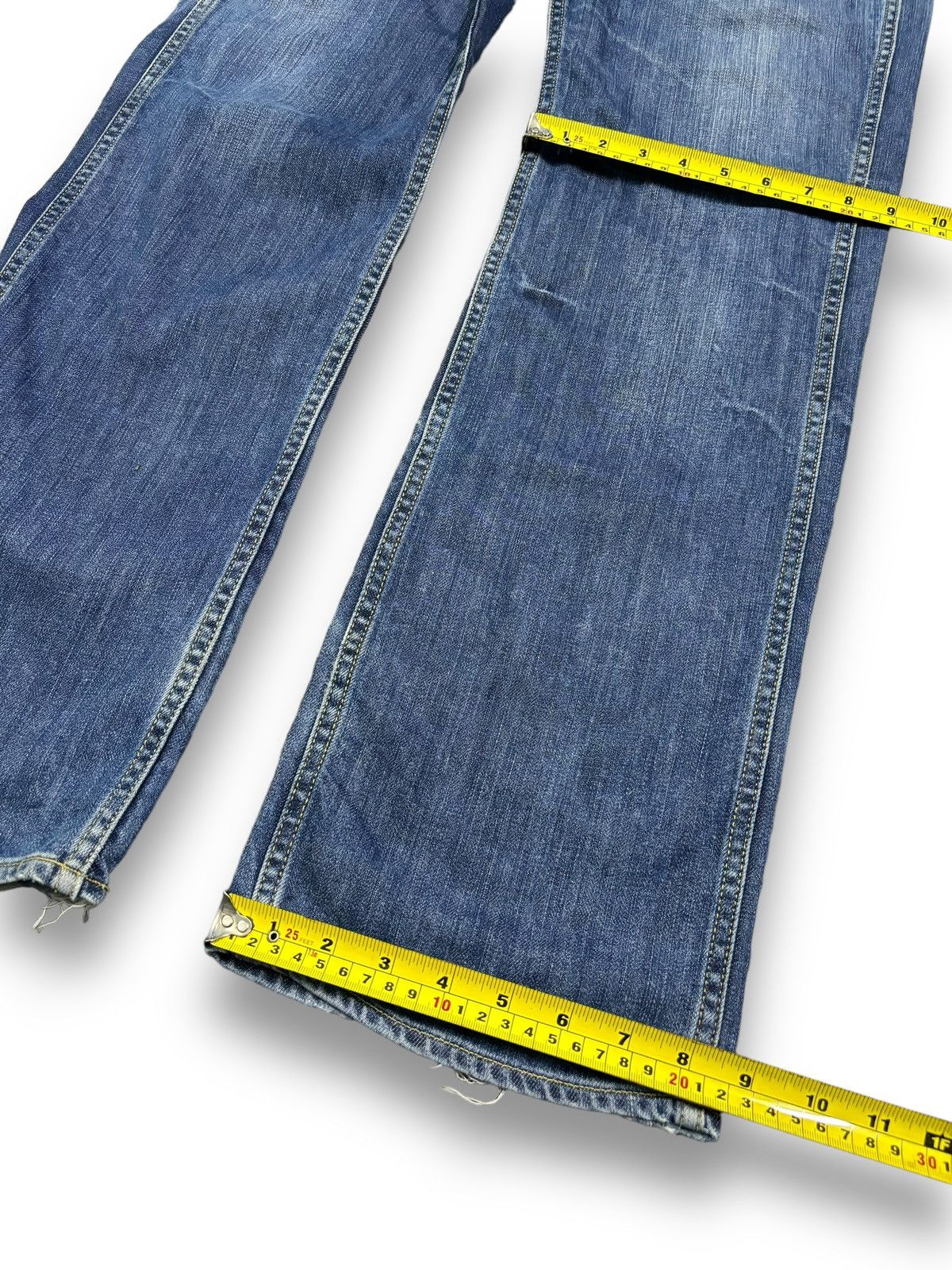 Ralph Lauren Vintage Ralph Lauren Button Fly Blue Faded Loose Fit Jeans Size US 32 / EU 48 - 22 Thumbnail