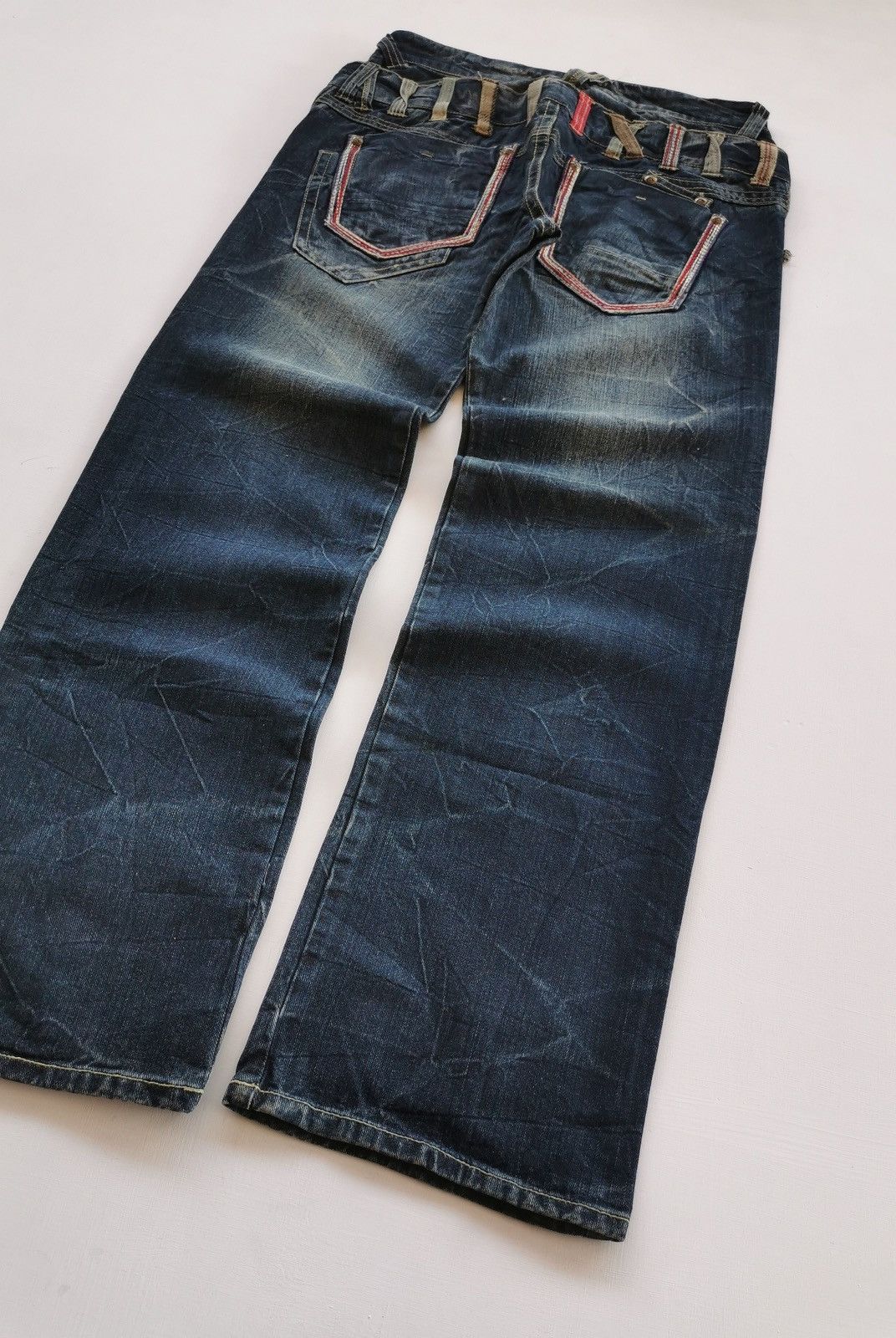 Kapital Sorridere Japan Double Waist Denim Jeans Size US 32 / EU 48 - 2 Thumbnail