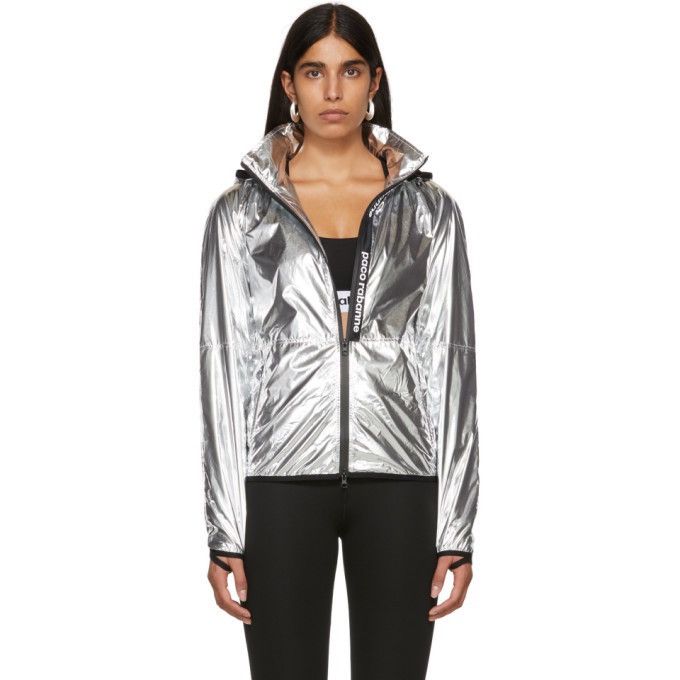Paco Rabanne Rabanne Silver Bodyline windbreaker Jacket Size XL / US 12-14 / IT 48-50 - 2 Thumbnail