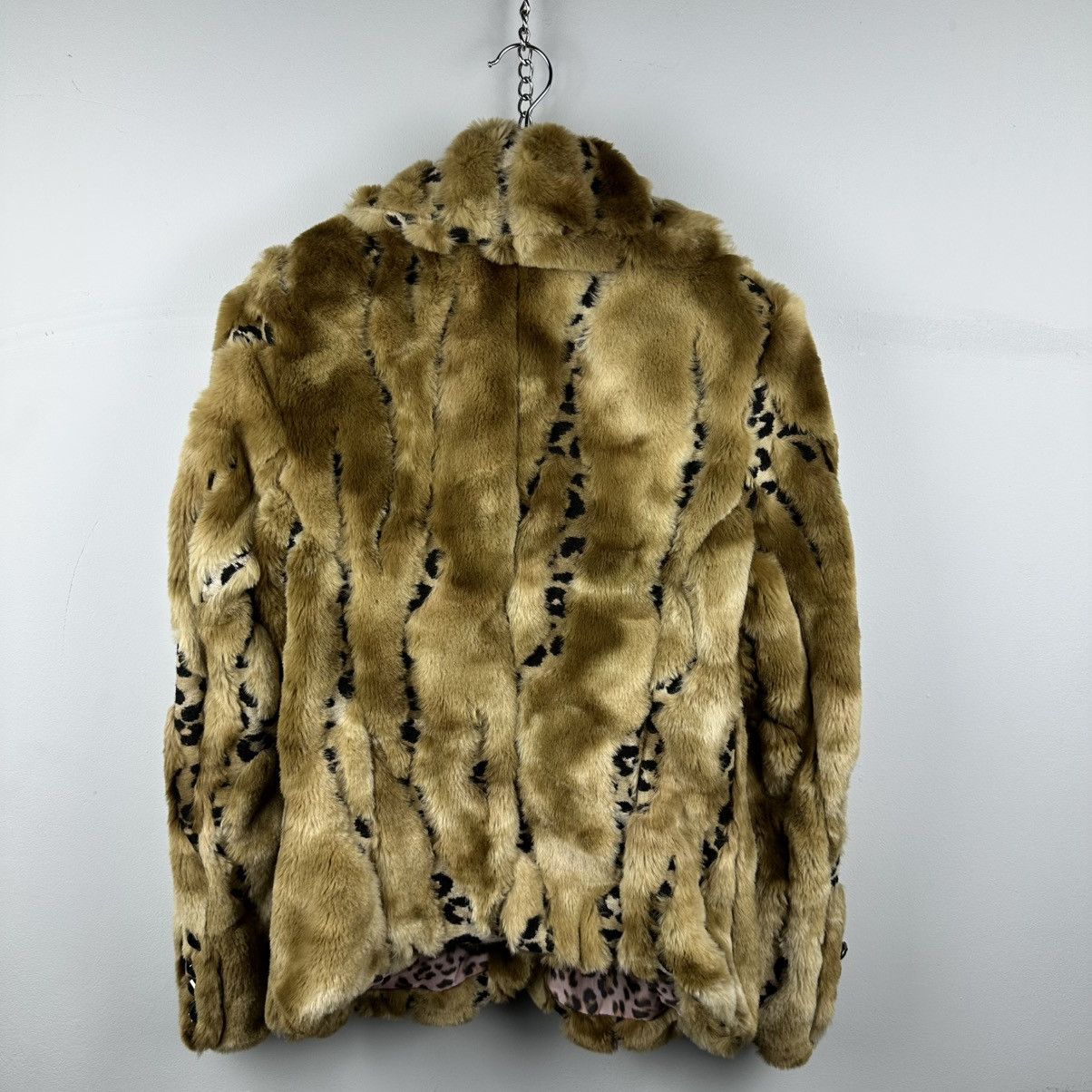 Vintage Vintage Bimbo Girl Y2K Glamour Leopard Fur Coat Size M / US 6-8 / IT 42-44 - 13 Thumbnail