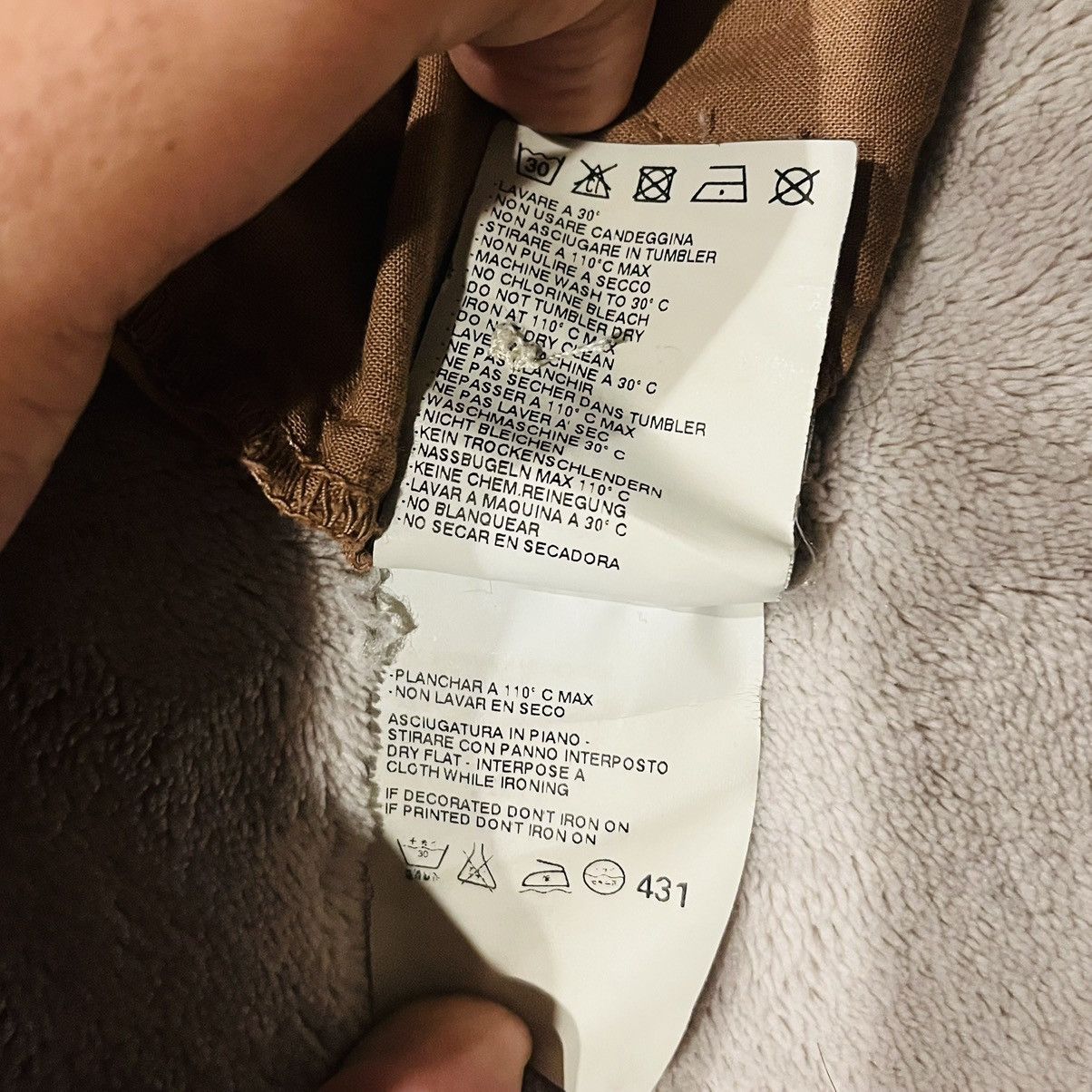 MM6 Maison Margiela MM6 Brown Lightweight Cargo Pants 32 X 30 Size US 32 / EU 48 - 6 Thumbnail