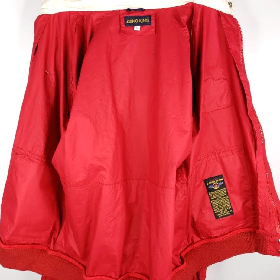 Greats VINTAGE Great Reno Balloon Race Jacket Mens Size Medium Red 80s 1985 Cafe Racer Bomber Jacket Size US M / EU 48-50 / 2 - 7 Thumbnail