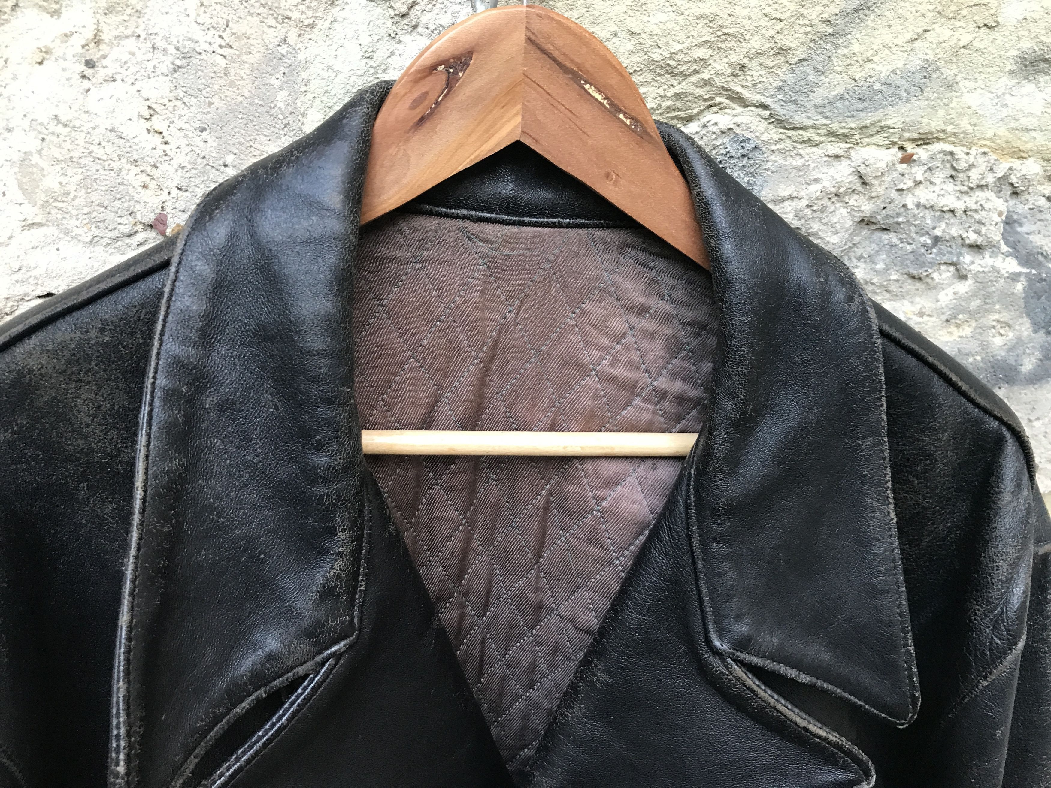 Vintage Rare Vintage 60s French Motorcycle Leather Biker Jacket Size US XL / EU 56 / 4 - 23 Thumbnail